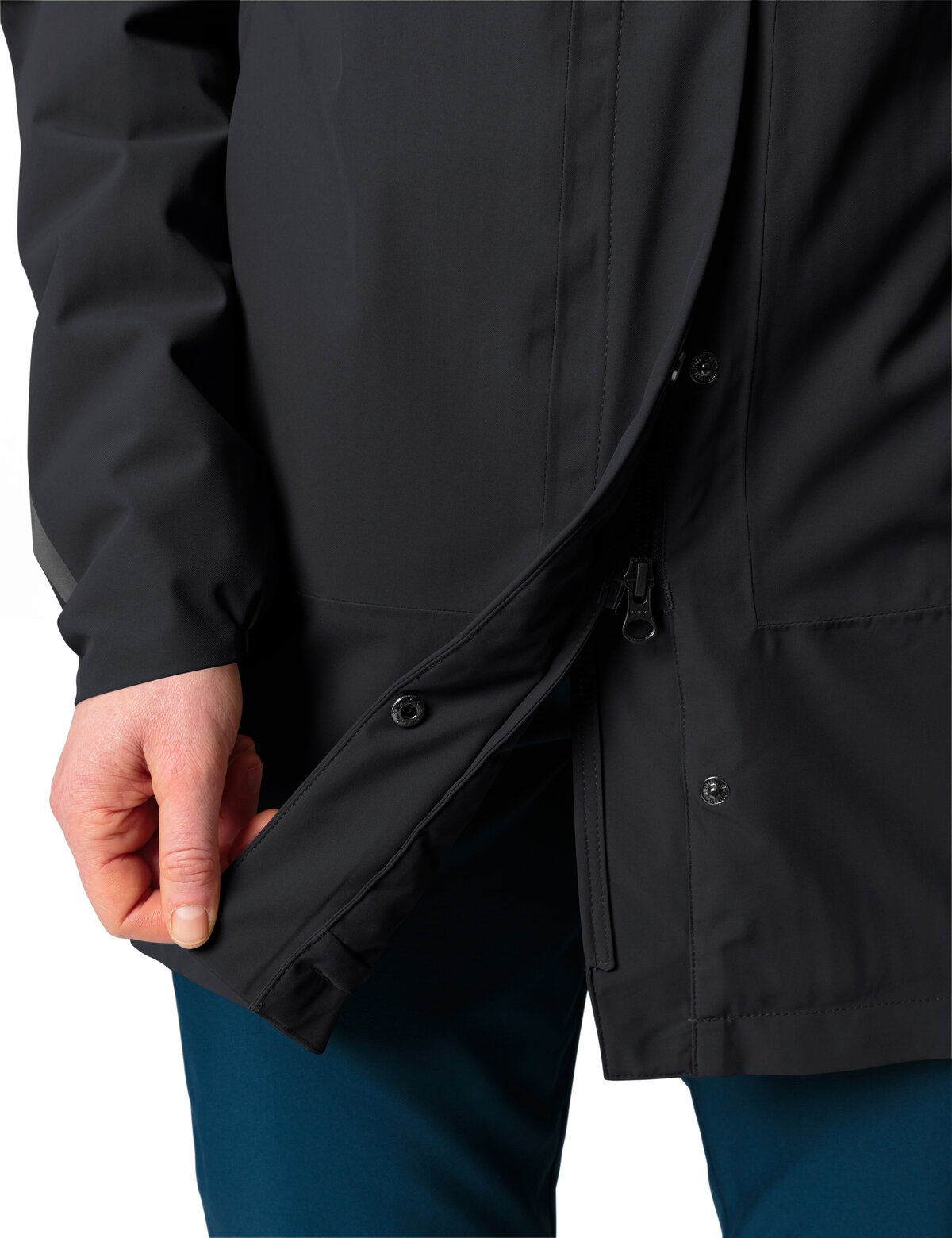 VAUDE Funktionsmantel »WOMEN'S CYCLIST PADDED PARKA II«, (1 tlg.), Wasserdicht, winddicht, atmungsaktiv