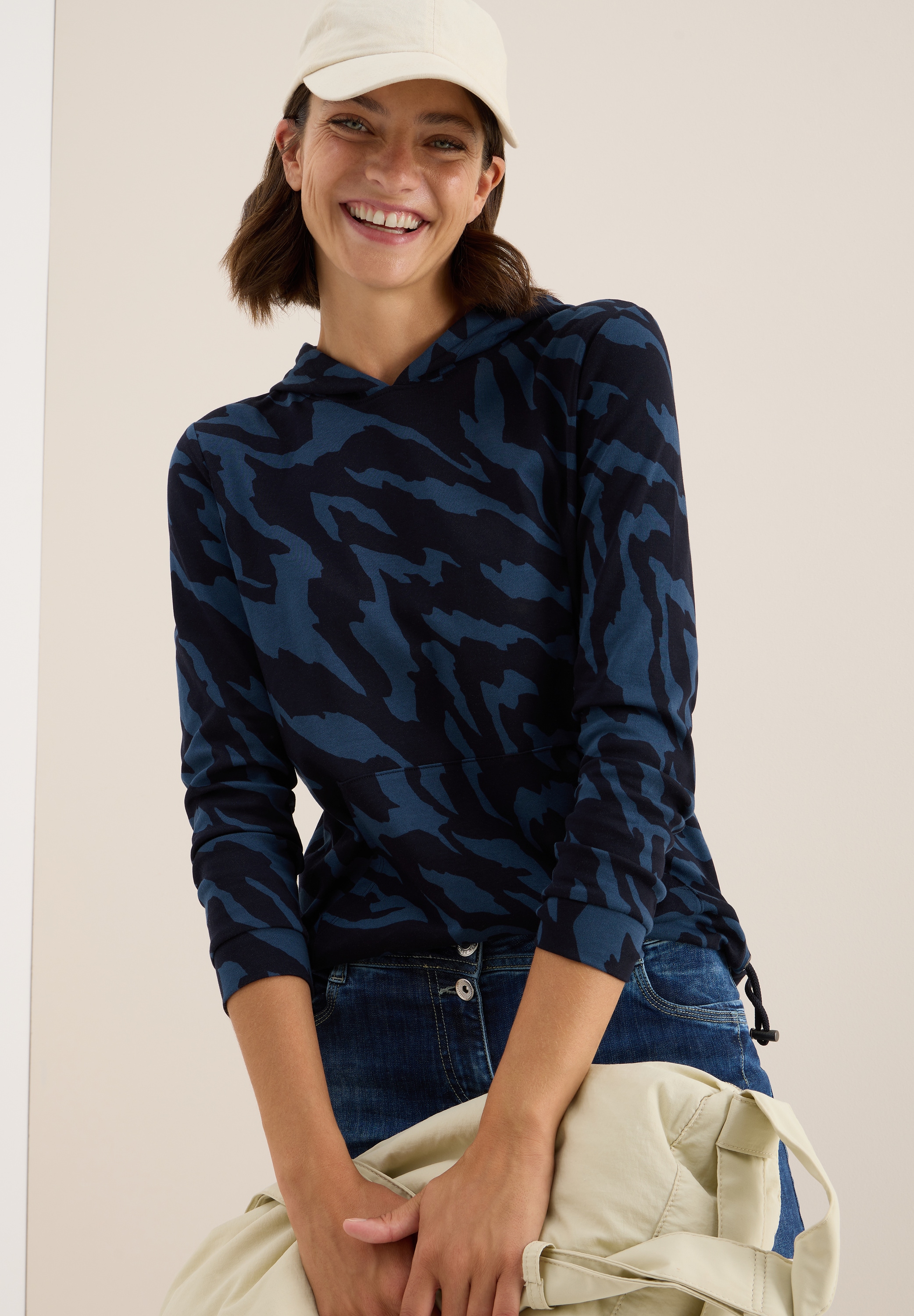 Cecil Sweatshirt, mit All-Over Print günstig online kaufen