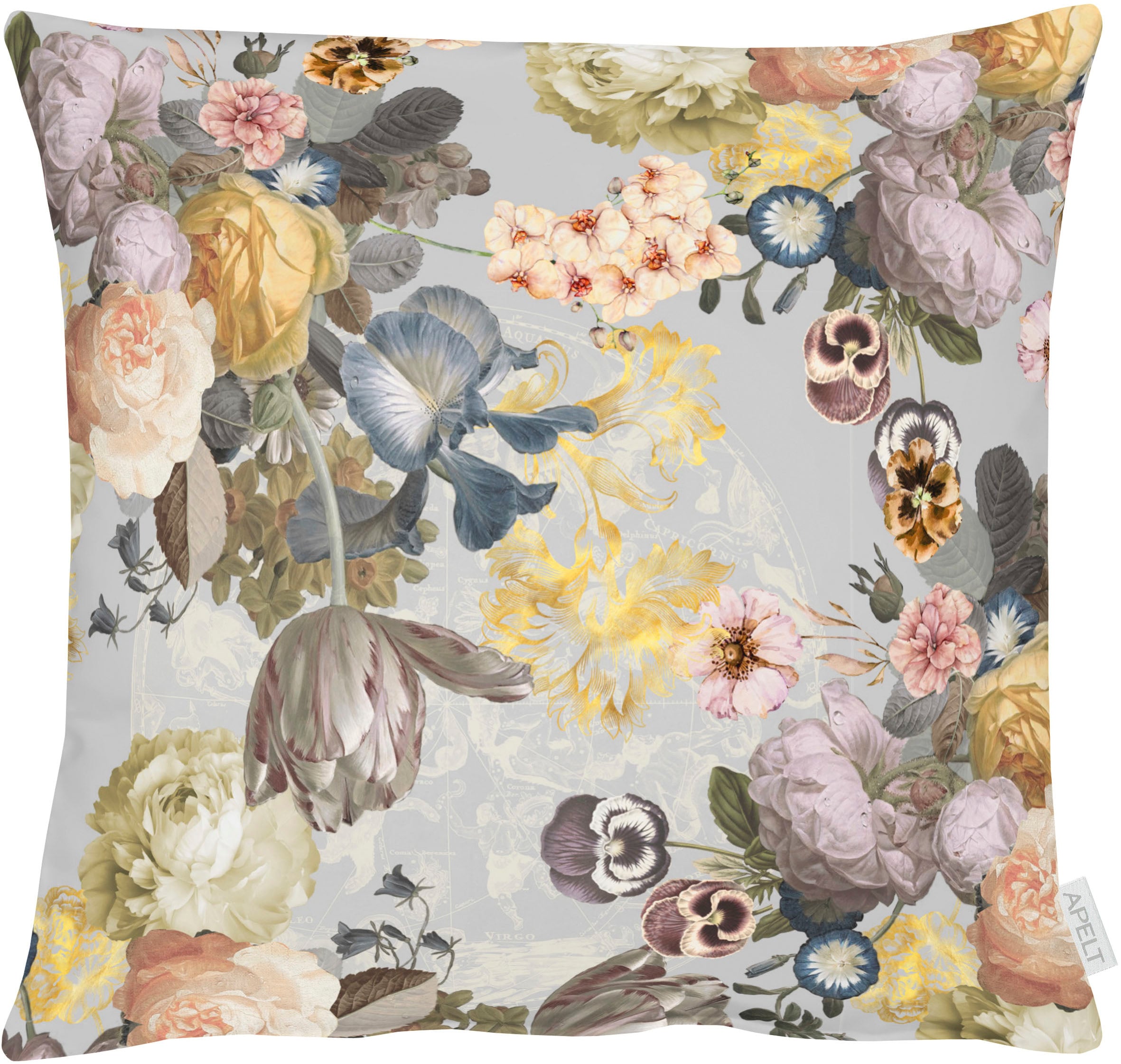 Kissenhülle APELT, B:49cm L:49cm, grau, Mischgewebe, Obermaterial: 75% Polyester, 25% Baumwolle, Kissenbezüge, "5451"