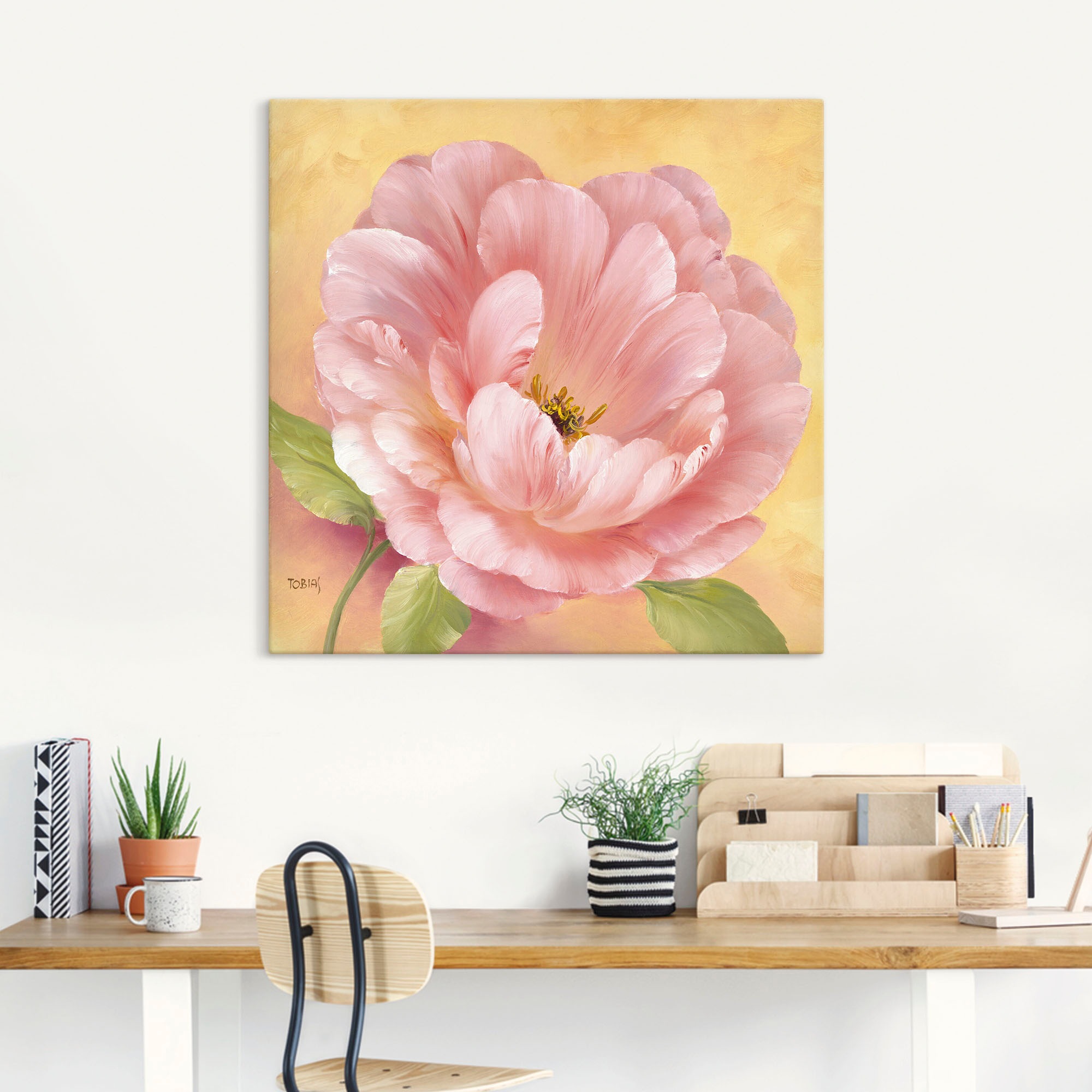 Artland Wandbild »Grüße aus Russland II«, Blumen, (1 St.), als Leinwandbild, Wandaufkleber oder Poster in versch. Größen