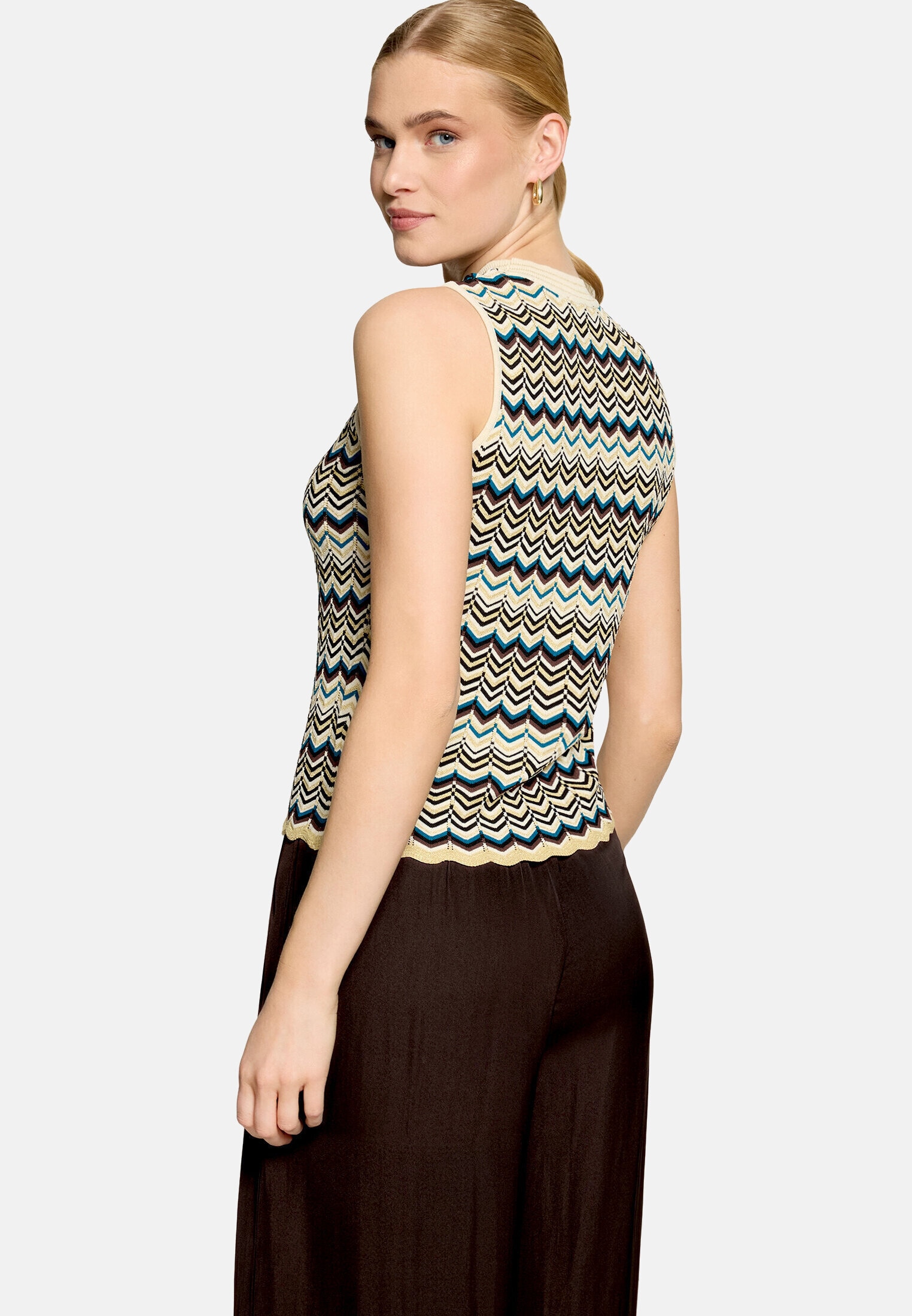 Zero Stricktop »Damen mit Muster« Struktur