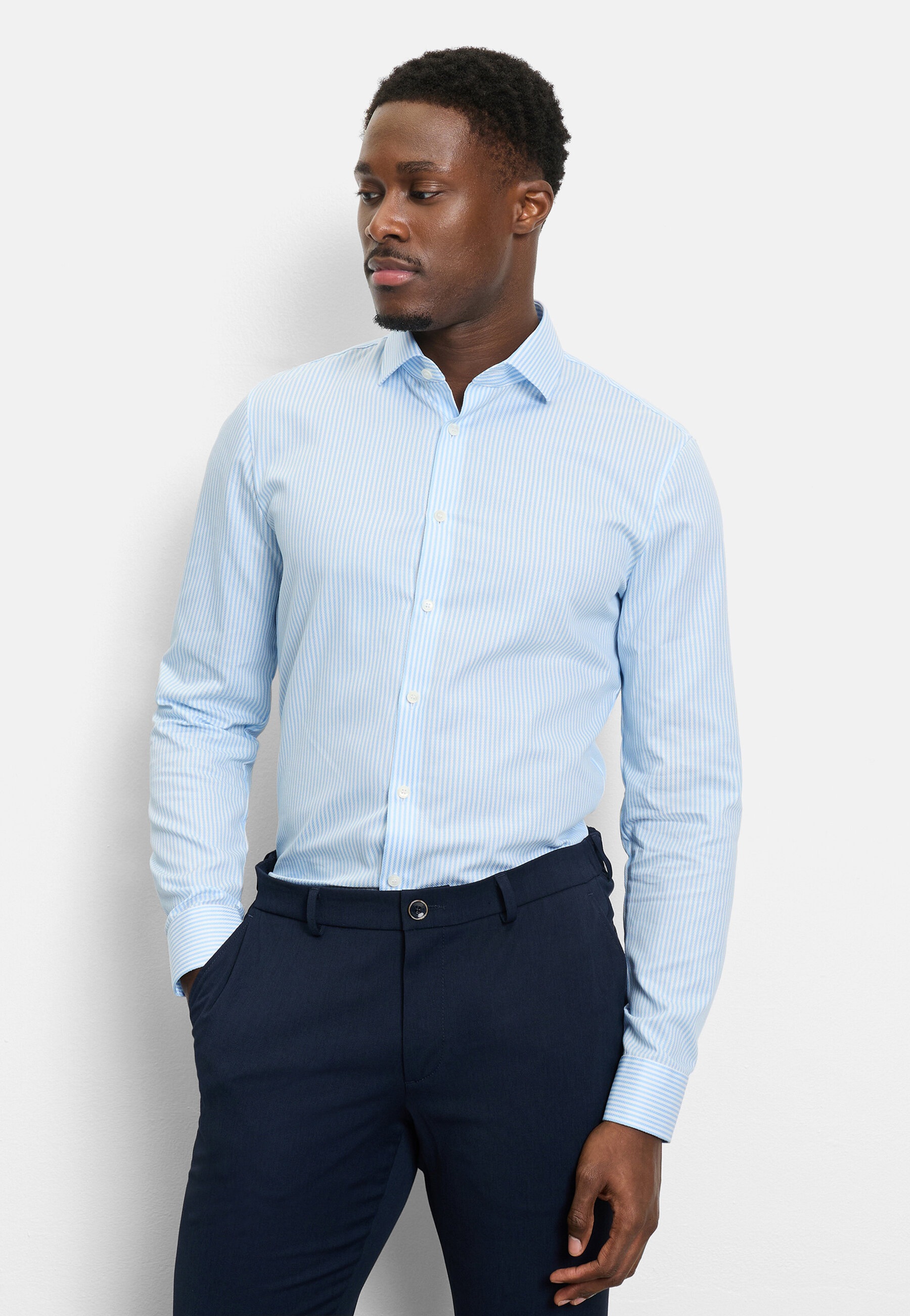 OLYMP Businesshemd "OLYMP No. Six, Super Slim, Royal Kent mit extra langem Arm"
