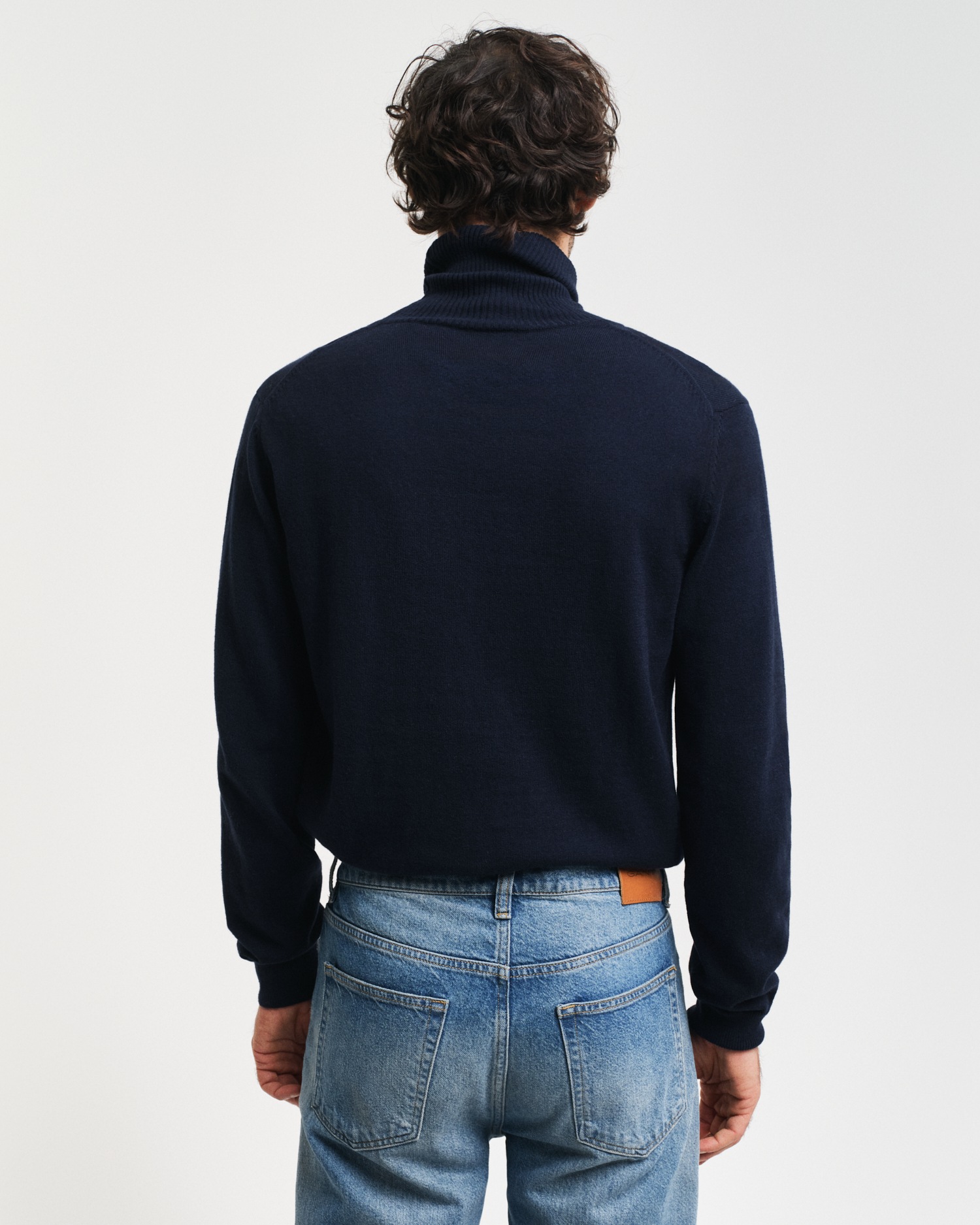 Gant Strickpullover »CTN/WO ROLLNECK« Mit Rundhalsausschnitt
