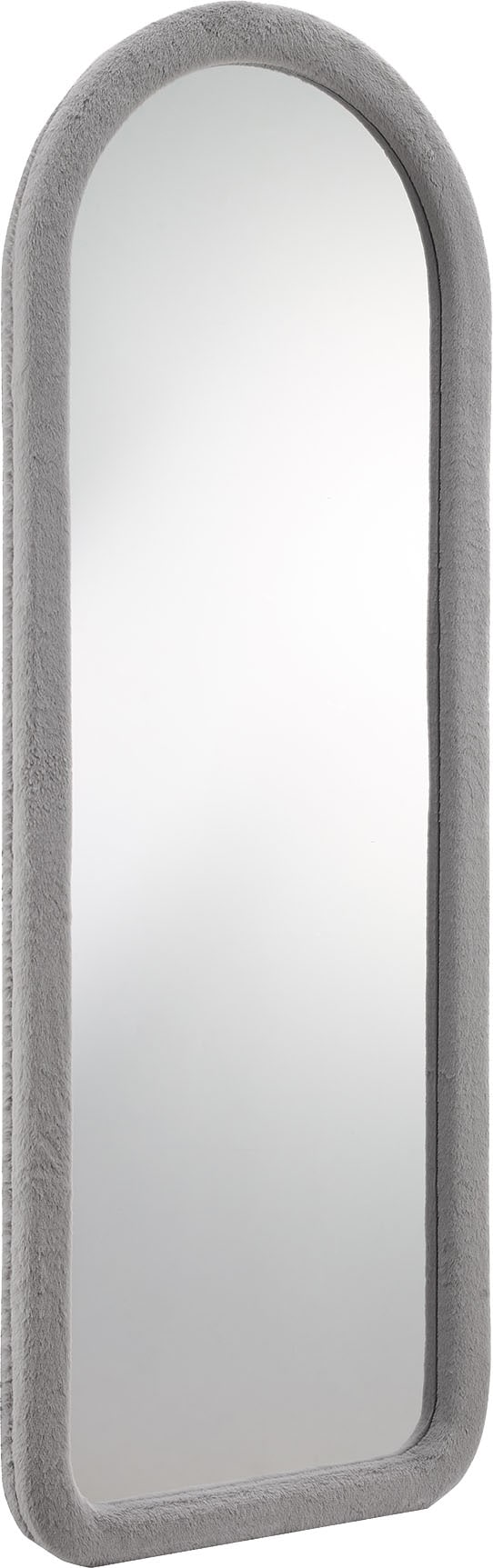 SALESFEVER Ganzkörperspiegel "Bristol Spiegel, 160 cm hoch", B/H/T: 60cm x 160cm x 3cm,mit abgerundetem Rahmen, grau, Flur, Spiegel, Einzigartiger,