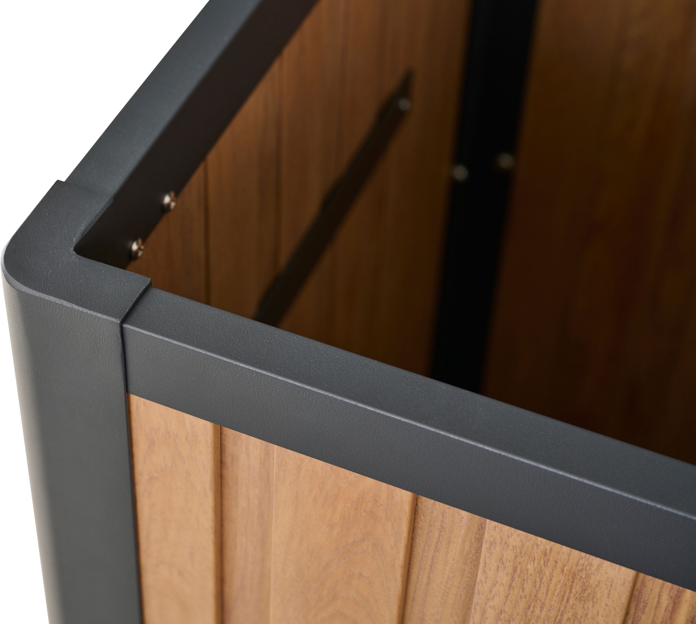 Siena Garden Kissenbox Gestell aus Aluminium, 135x59x75cm woodlook