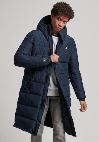 Superdry Steppjacke »HOODED LONGLINE SPORTS PUF...