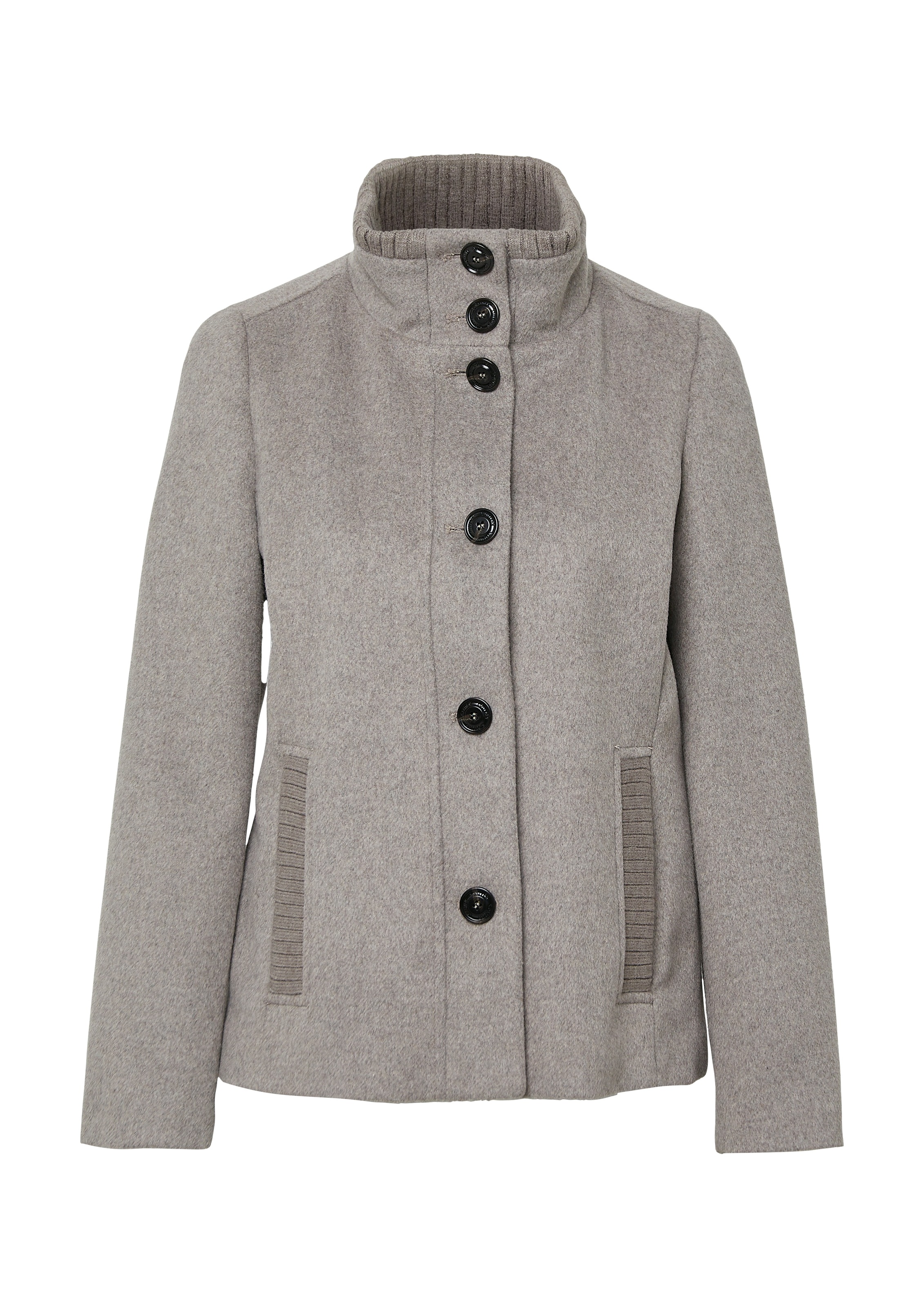 Thumbnail - s.Oliver Wolljacke ohne Kapuze mit Stehkragen und Knopfleiste