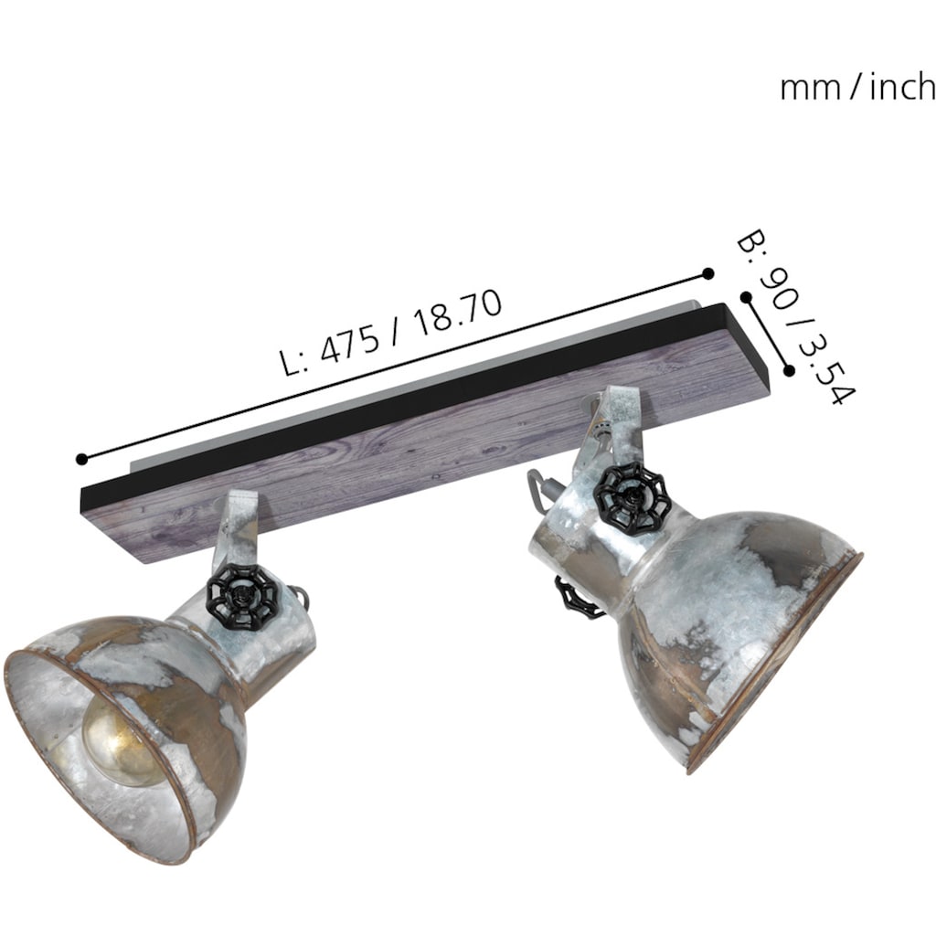 EGLO Deckenspot »BARNSTAPLE«, 2 flammig-flammig