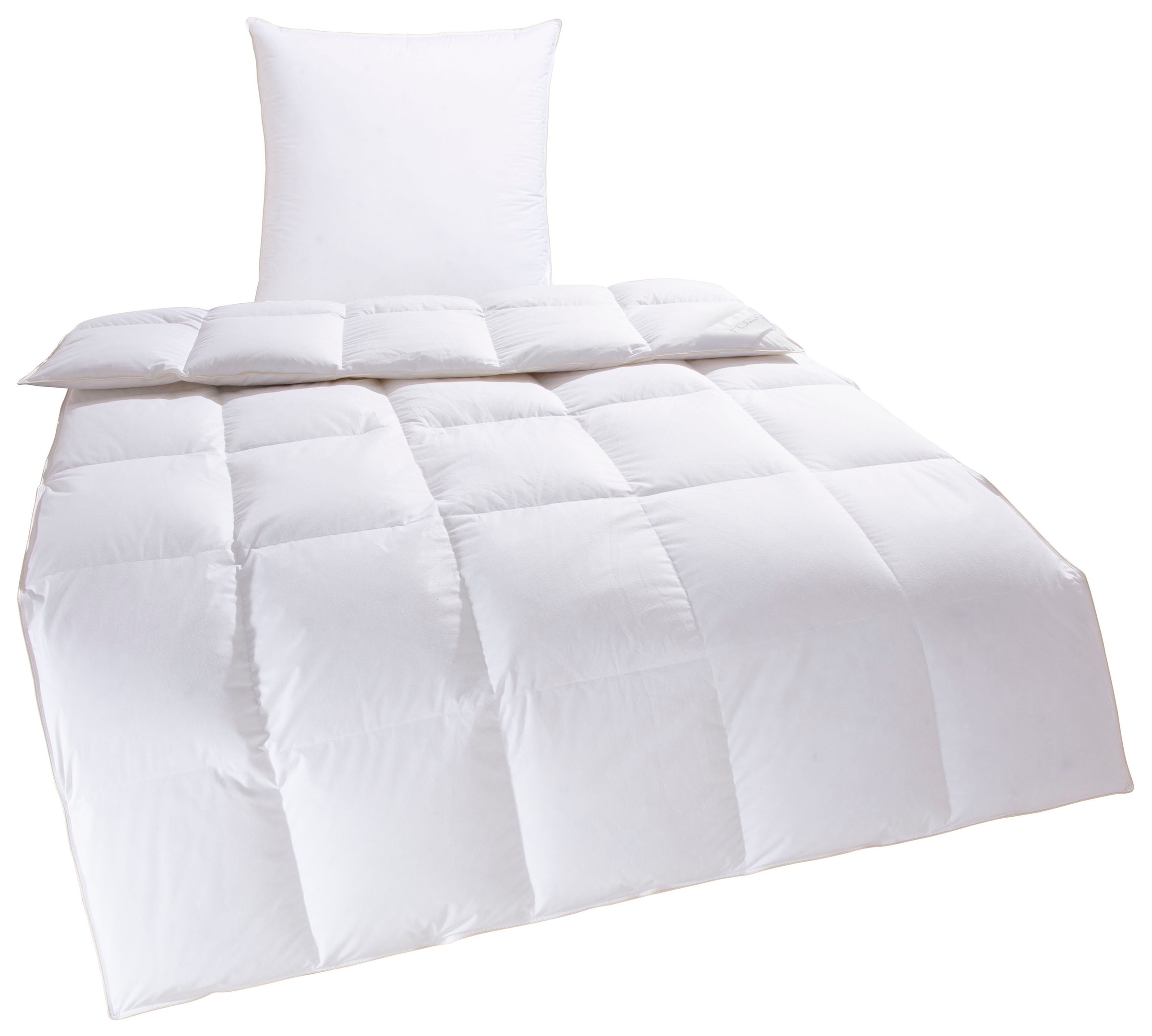 Home affaire Daunenbettdecke + Kopfkissen "Litrone Bettdecke 135x200 cm, 15 günstig online kaufen