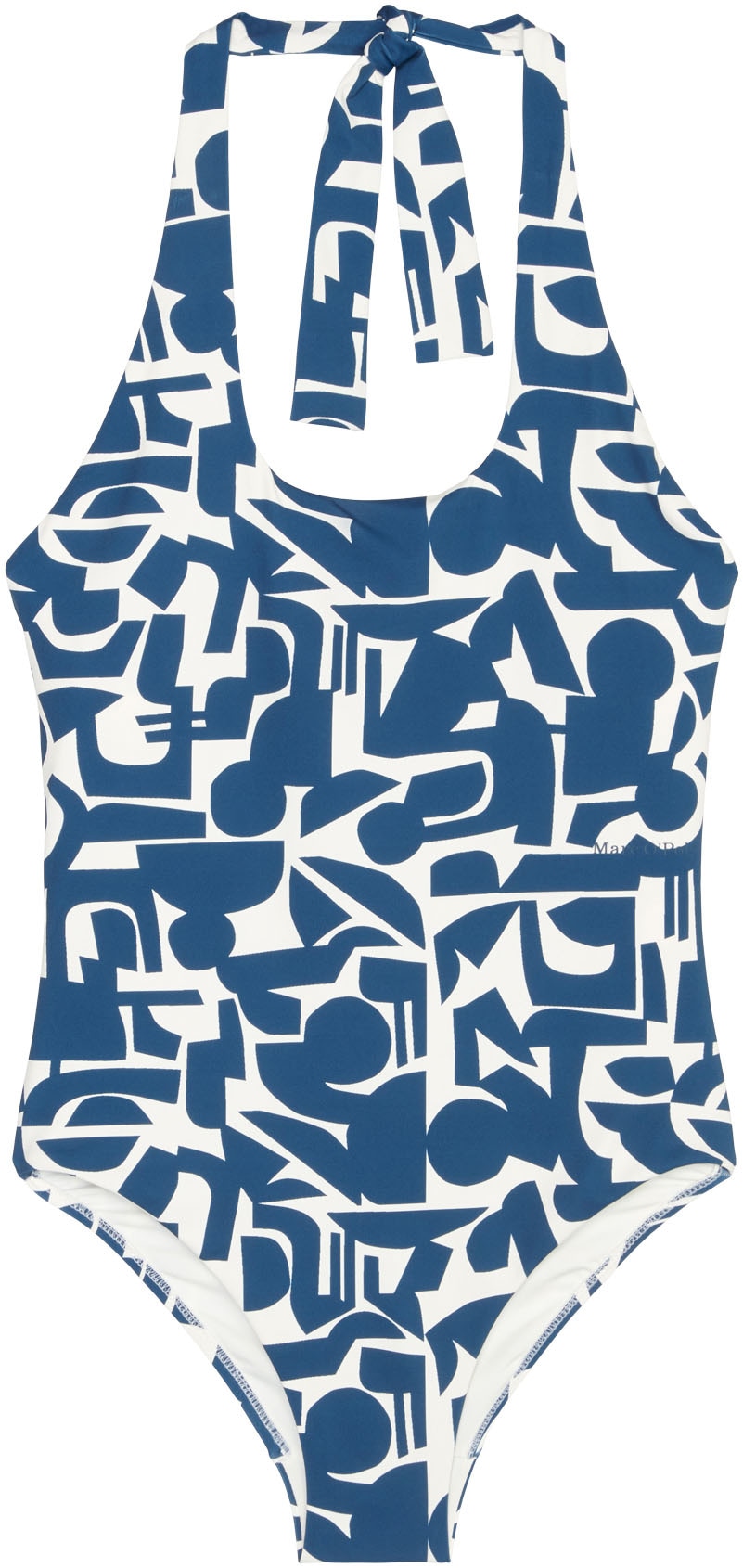 Marc O'Polo Badeanzug »Geo Print«, mit modernem Halterneck-Stil