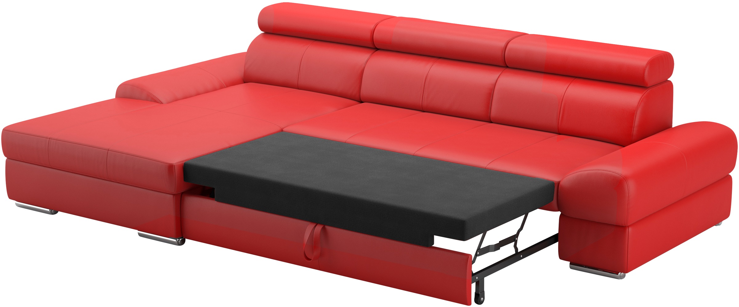 sit&more Ecksofa Broadway, mit verstellbaren Kopfteilen, wahlweise mit Bettfunktion