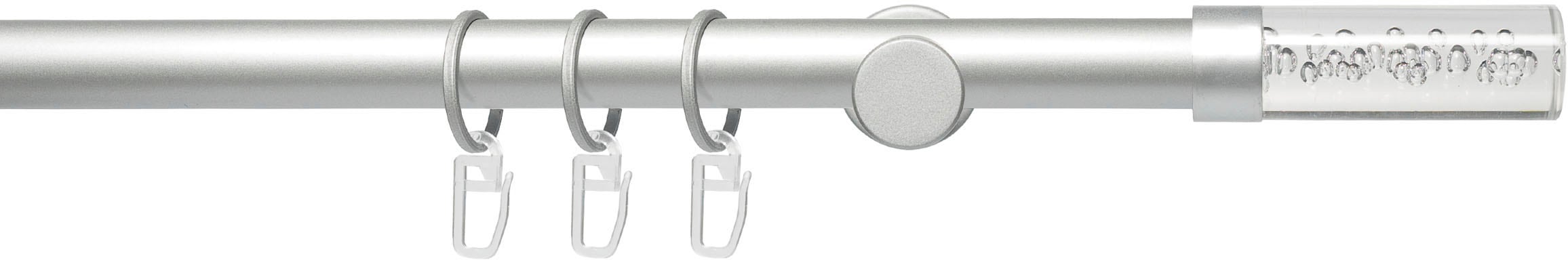 Liedeco Gardinenstange »Fertigstilgarnitur 20 mm Power Zylinder Acryl«, 1  läufig-läufig, Fixmaß, Gardinenstange Komplett | BAUR