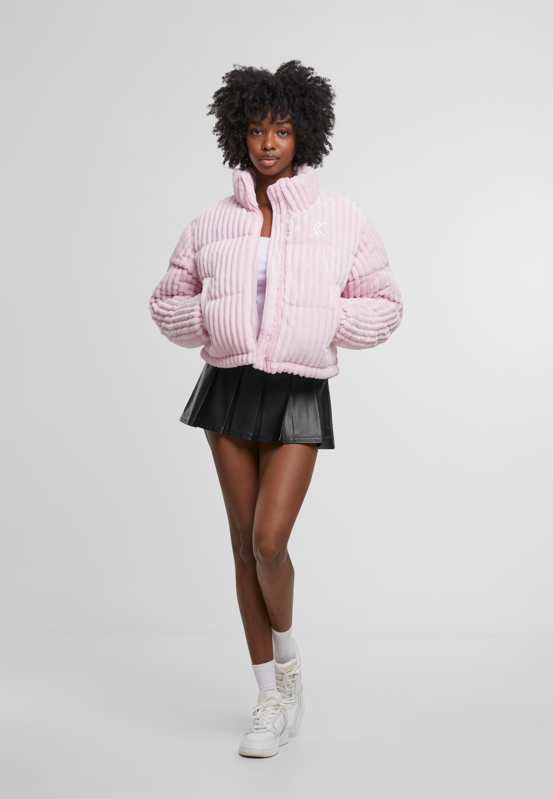 Karl Kani Cordjacke »Karl Kani Og K Corduroy Short Puffer Jacket«, (1 St.), ohne Kapuze