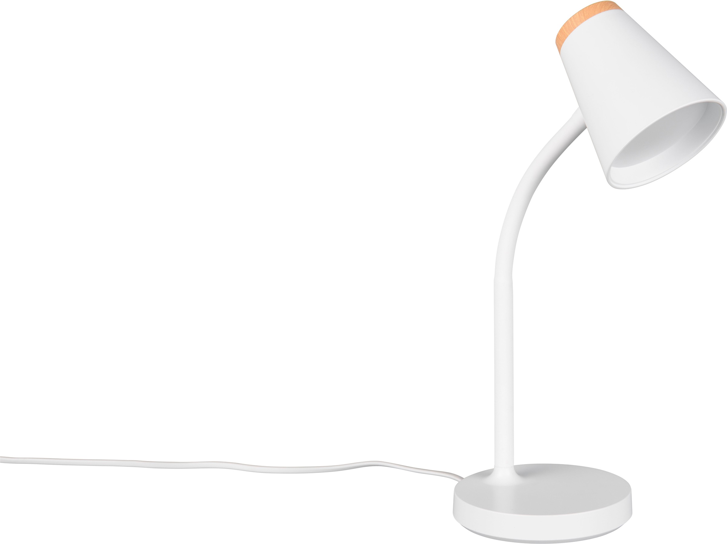 REALITY Leuchten LED Tischleuchte »PONGO, LED Tischleuchte m. Kippschalter, 4,5W 500 Lumen 3000K warmweiß«, 1 flammig, Leuchtmittel LED-Board | LED fest integriert, flexibel verstellbare Leselampe, Schreibtischlampe Höhe 36cm