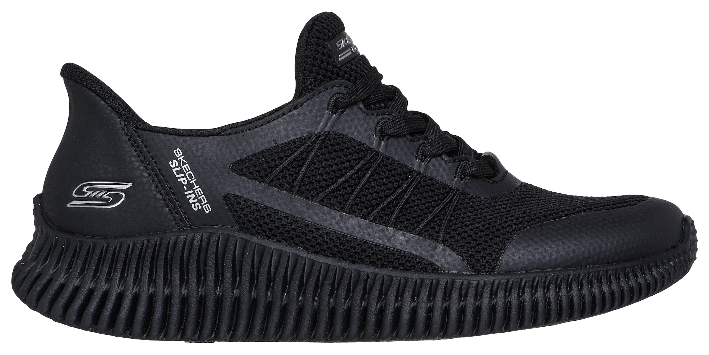 Skechers Sneaker »BOBS GEO LITE«, Praxischuh, Freizeitschuh, Komfortschuh mit Slip-ins