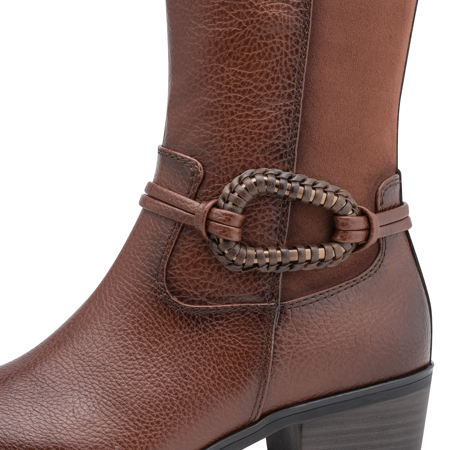 MARCO TOZZI Stiefel  Blockabsatz, Langschaftstiefel mit modischem Schmuckelement