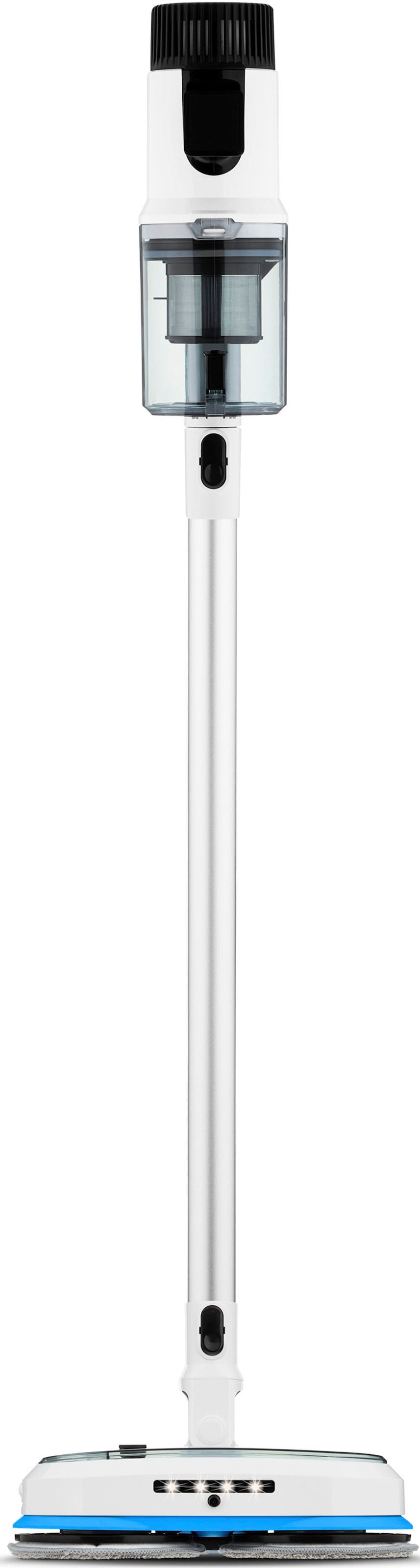Medion® Akku-Stielstaubsauger »P400 W+ (MD 11860), elektrischer Wischaufsatz, 26 kPa Saugleistung«, LED-Touch-Display, Staubsensor, Wechselakku, integriertes Zubehör