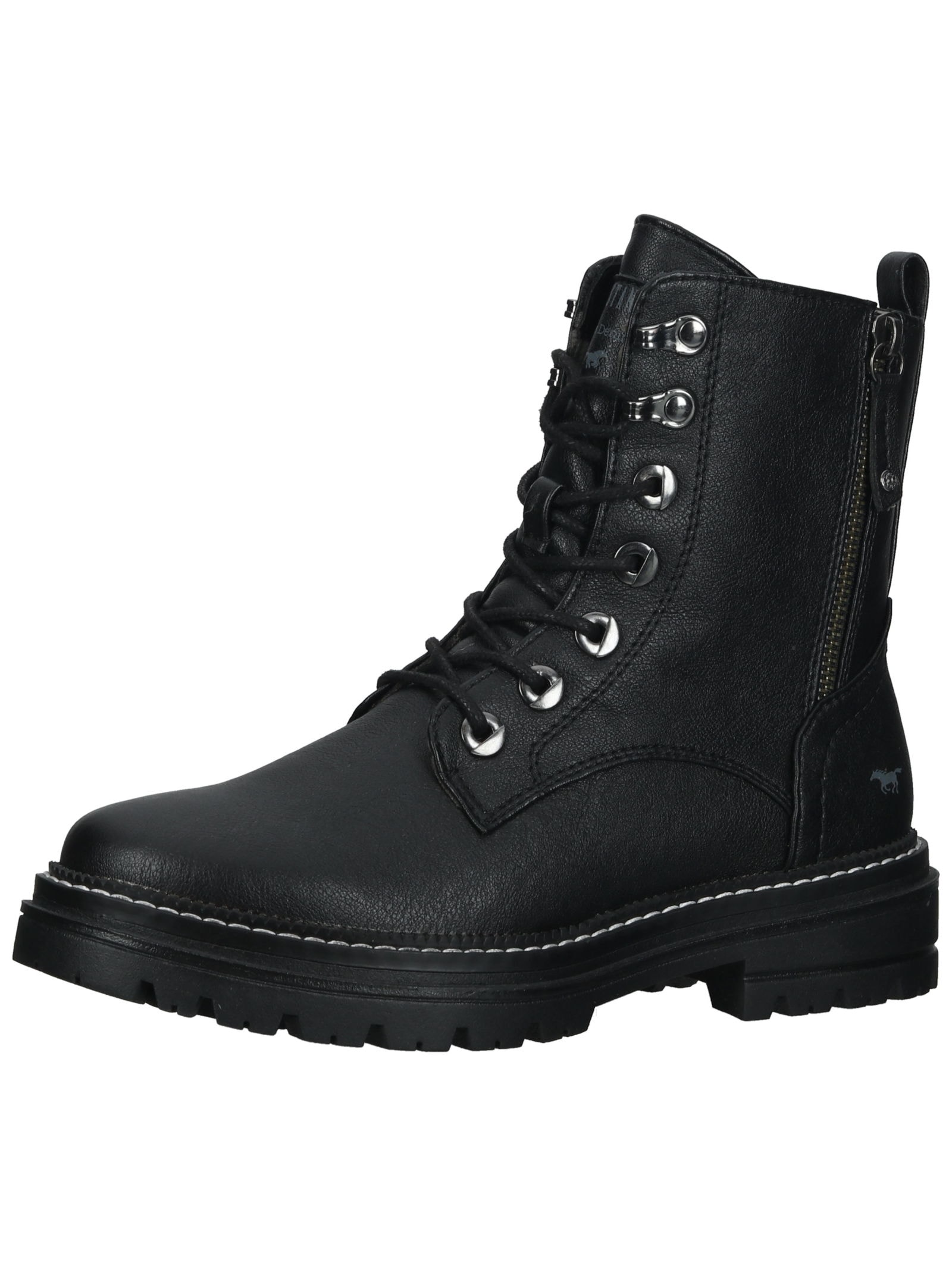 Mustang Shoes Schnürstiefelette "Mustang Shoes Stiefelette Lederimitat" günstig online kaufen