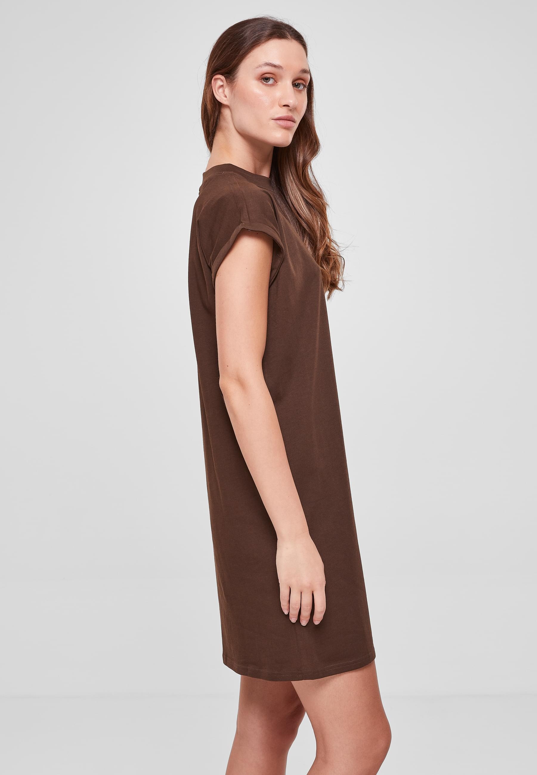 URBAN CLASSICS Shirtkleid »Urban Classics Damen Ladies Turtle Extended Shoulder Dress«, (1 tlg.)
