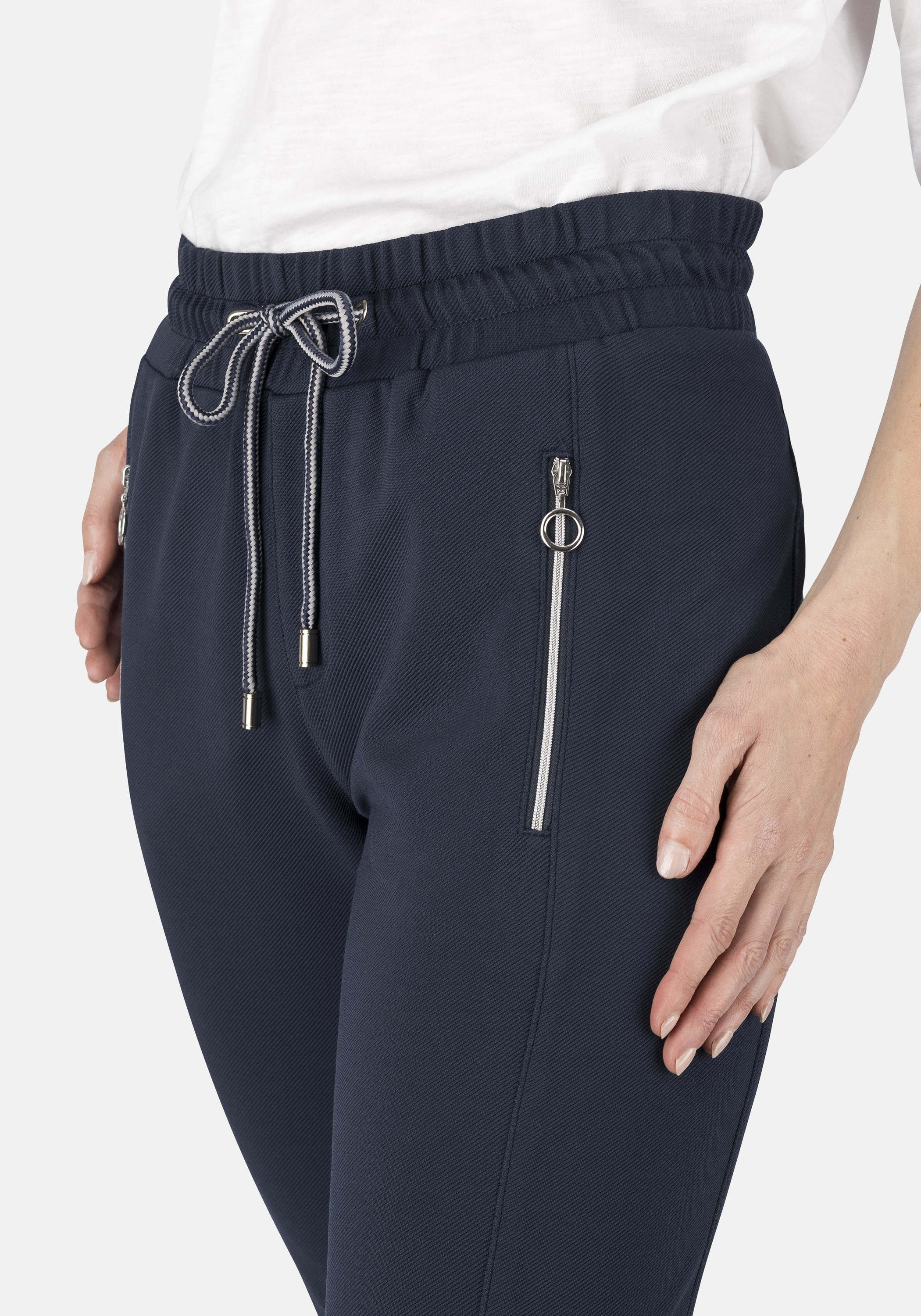 Thumbnail - STOOKER WOMEN Schlupfhose "Berlin Easy Fit Jeans" Tapered Fit Casual Technostretch Mit Gummibund für Damen