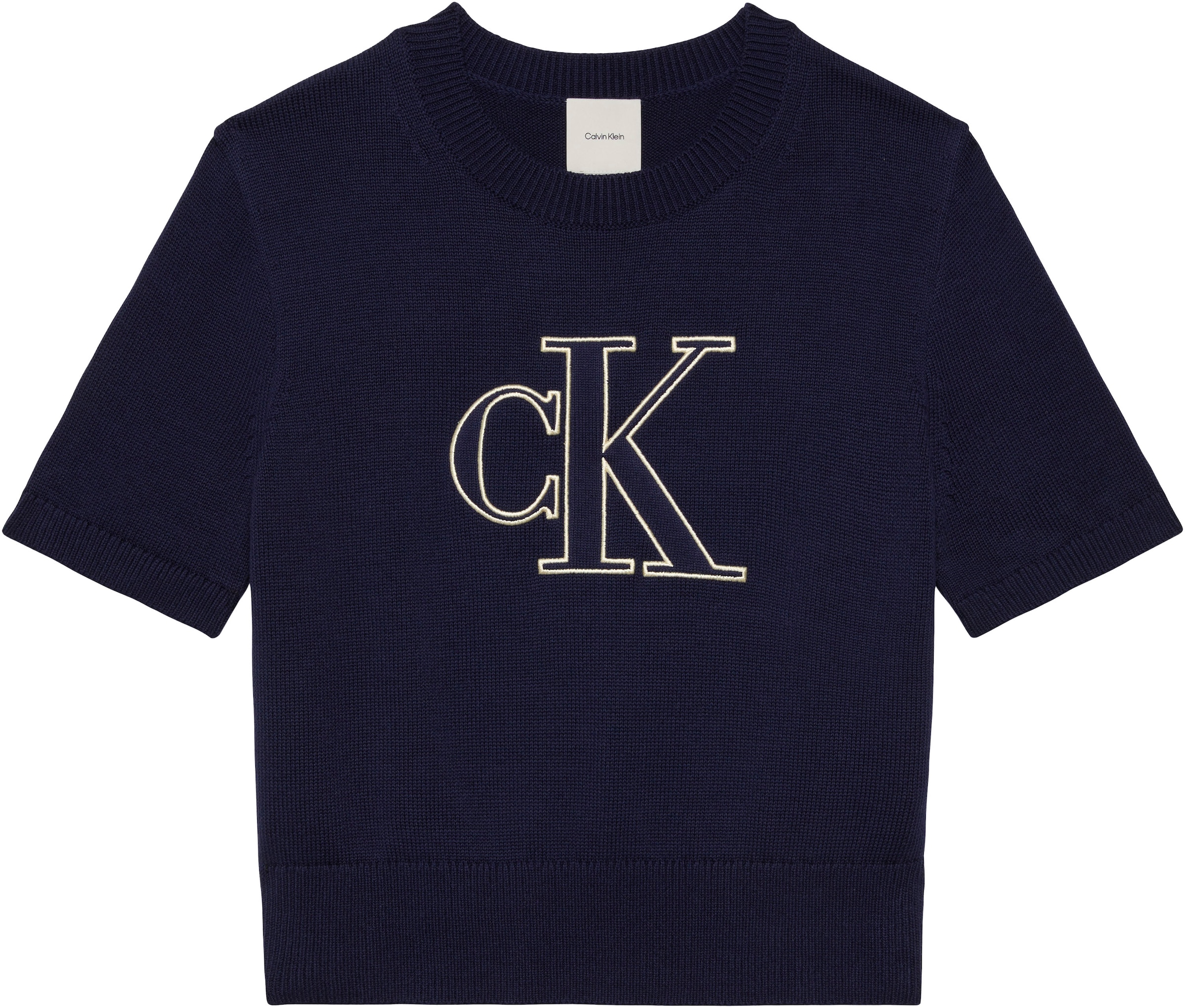 Calvin Klein Jeans Kurzarmpullover Regular fit, mit Logoschriftzug