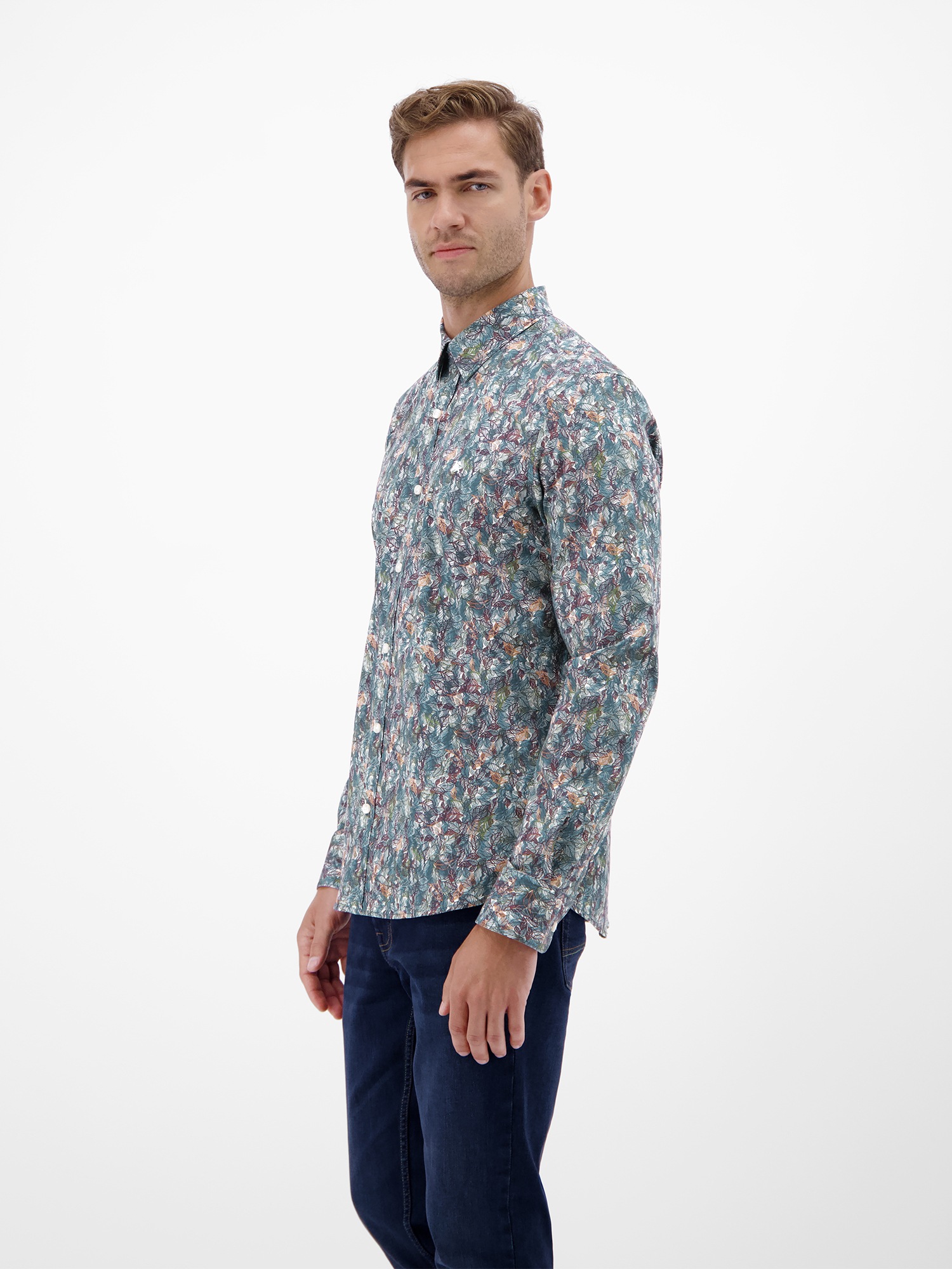 Thumbnail - LERROS Langarmhemd "LERROS Grafisch inszeniertes Poplinhemd für Herren"