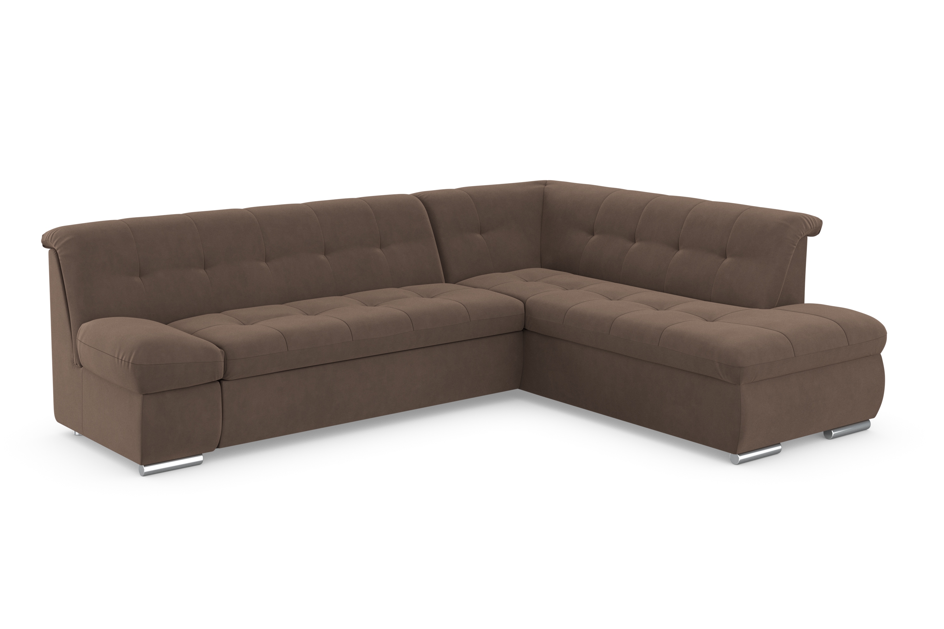 DOMO collection Ecksofa "MONA 271x213 cm, modern und komfortabel" whlw. mit Bett- und Armlehnfunktion, L-Form
