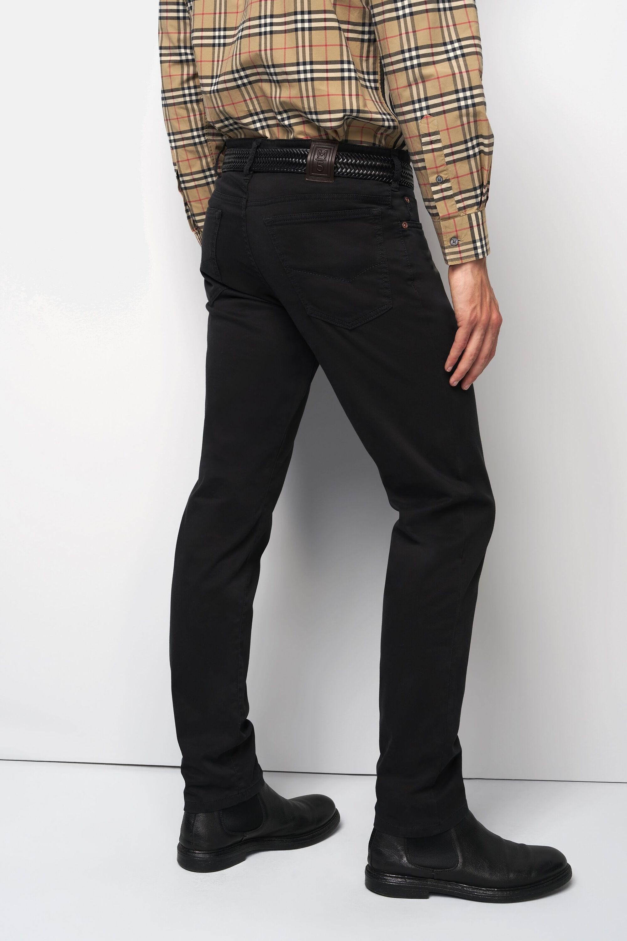MEYER M5 Five Pocket Chino Schwarz 32 2