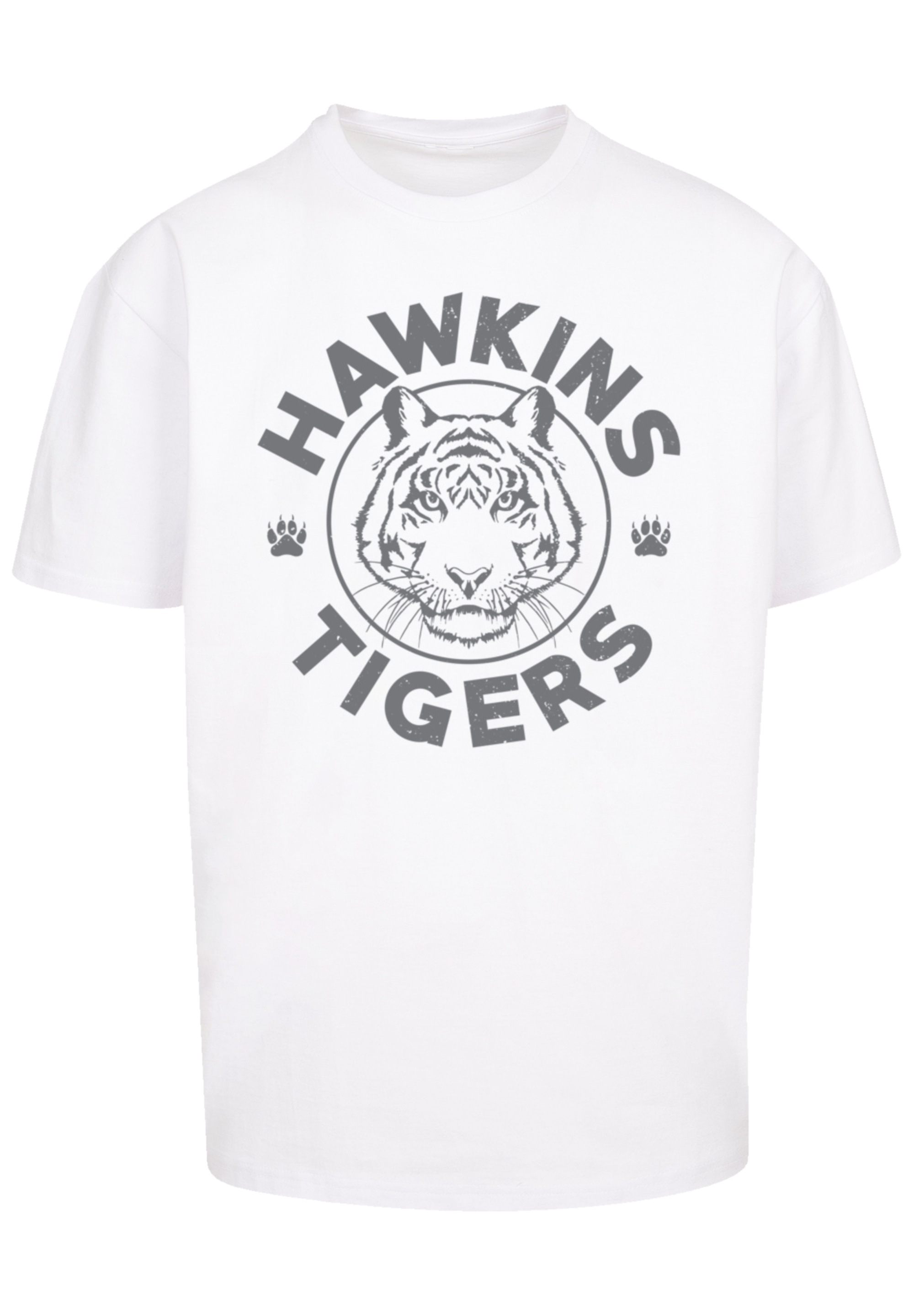 F4NT4STIC T-Shirt »Stranger Things Hawkins Grey Tiger«, Premium Qualität