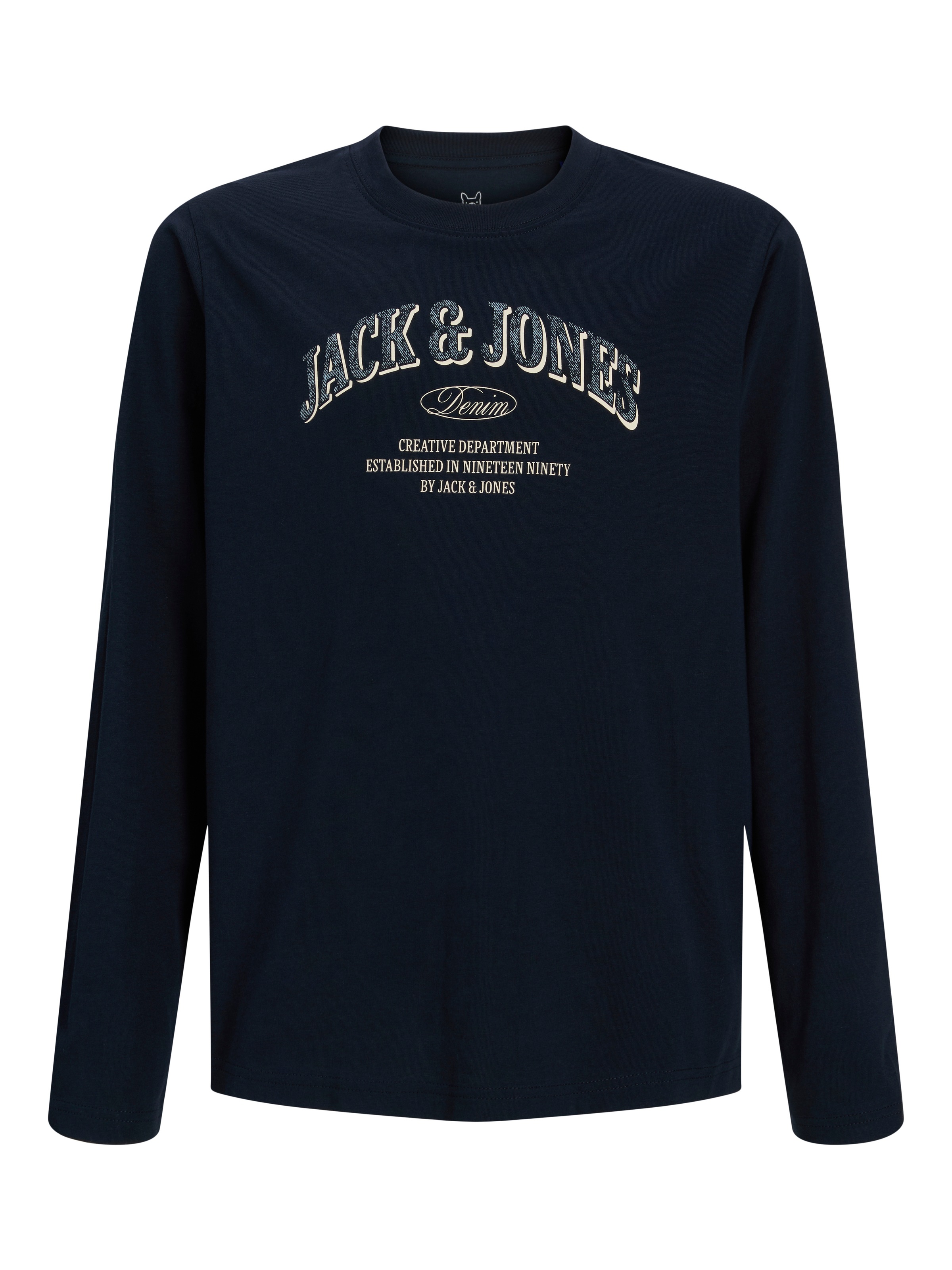 Jack & Jones Junior Langarmshirt »JJEDENVER LOGO TEE LS O-NECK SN JNR« Baumwolle, relaxed fit