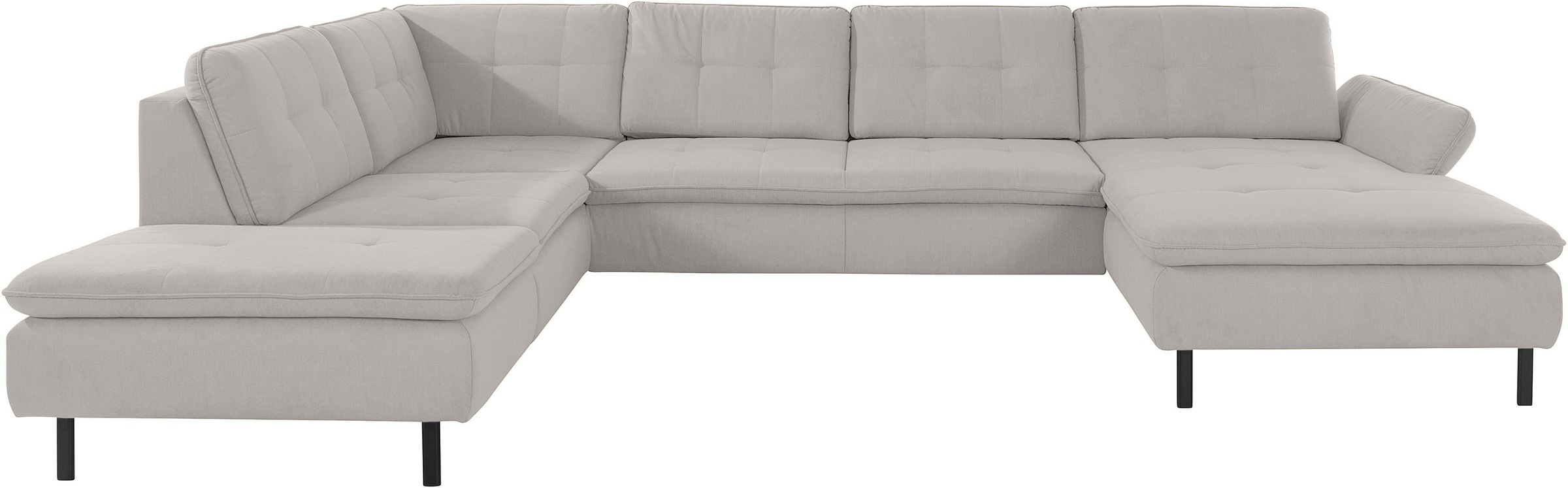 Home affaire Wohnlandschaft "Birkholm U-Form" Armlehnverstellung, auch in E günstig online kaufen