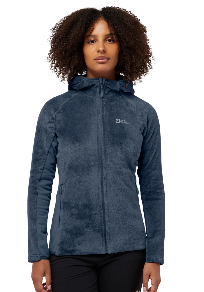 Jack Wolfskin Fleecejacke "ROTWAND HOODED FZ W", mit Kapuze günstig online kaufen
