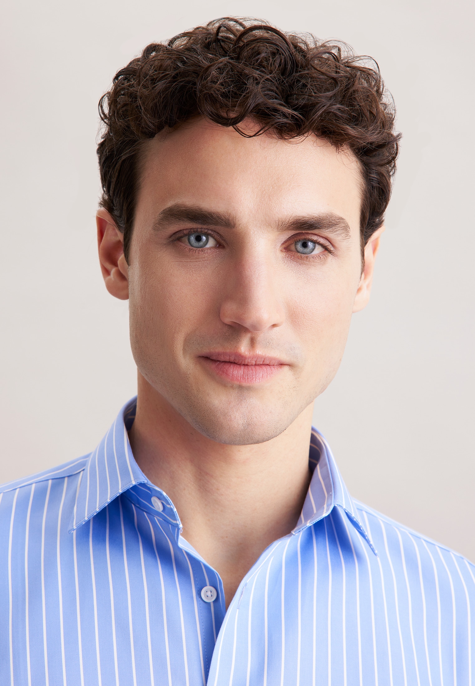 Thumbnail - seidensticker Businesshemd "Schwarze Rose" Slim 1/1 Kentkragen Gestreift