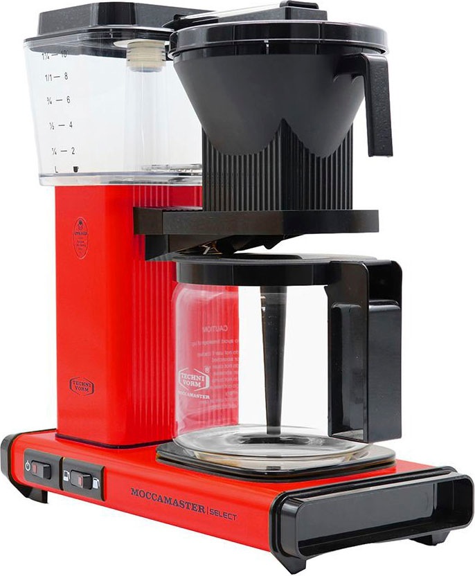»KBG BAUR Select l | Raten 1,25 Moccamaster 1x4 Filterkaffeemaschine Kaffeekanne, red«, Papierfilter, auf