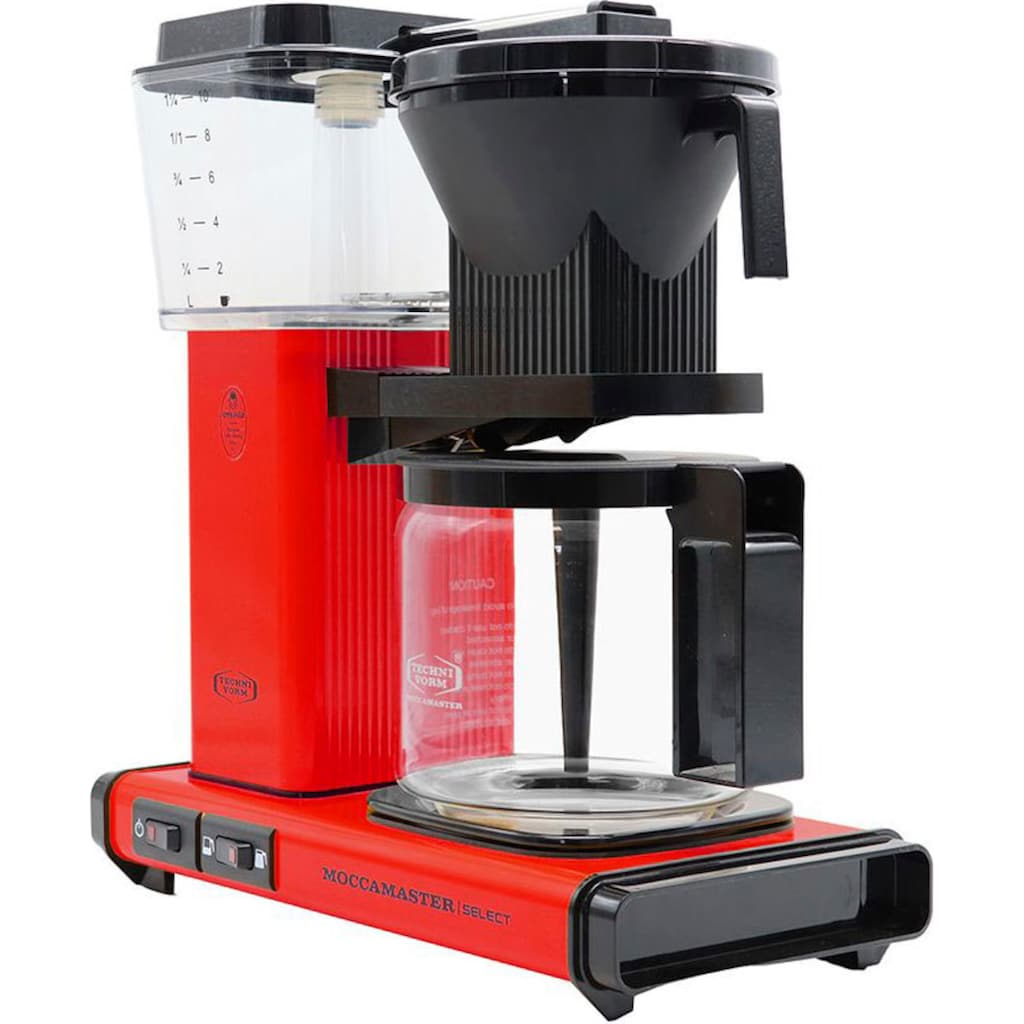 Moccamaster Filterkaffeemaschine »KBG Select red«, 1,25 l Kaffeekanne, Papierfilter, 1x4