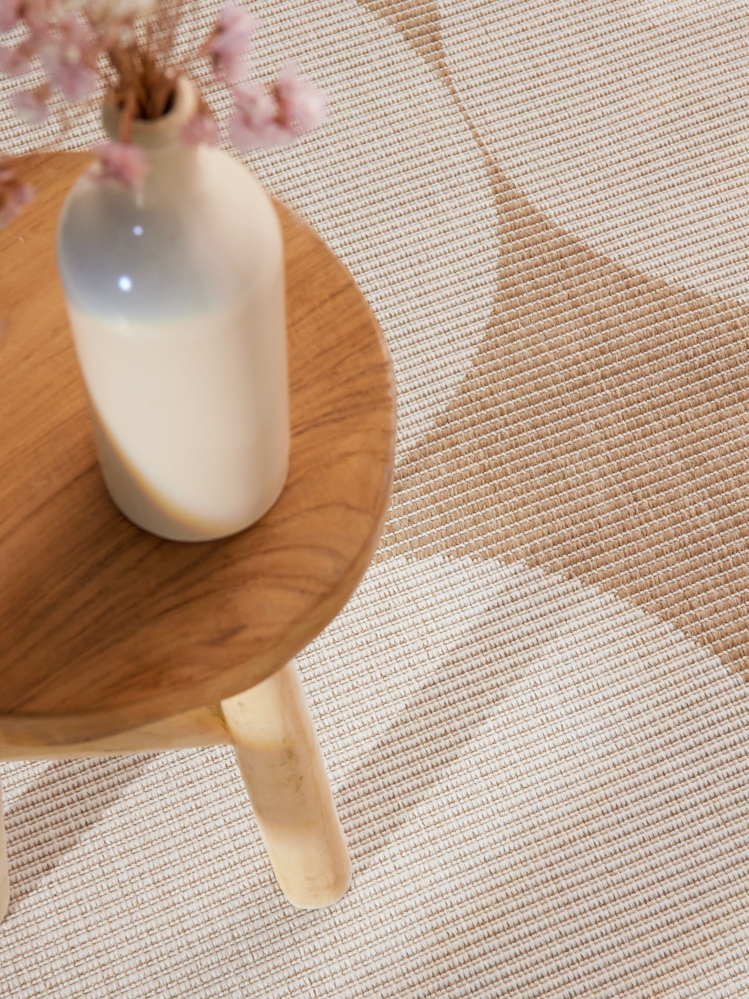 NORTHRUGS Outdoorteppich »Bowen Wendeteppich«, rund, 5 mm Höhe, In und Outdoor, Flachgewebe, wetterfest, pflegeleicht, robust