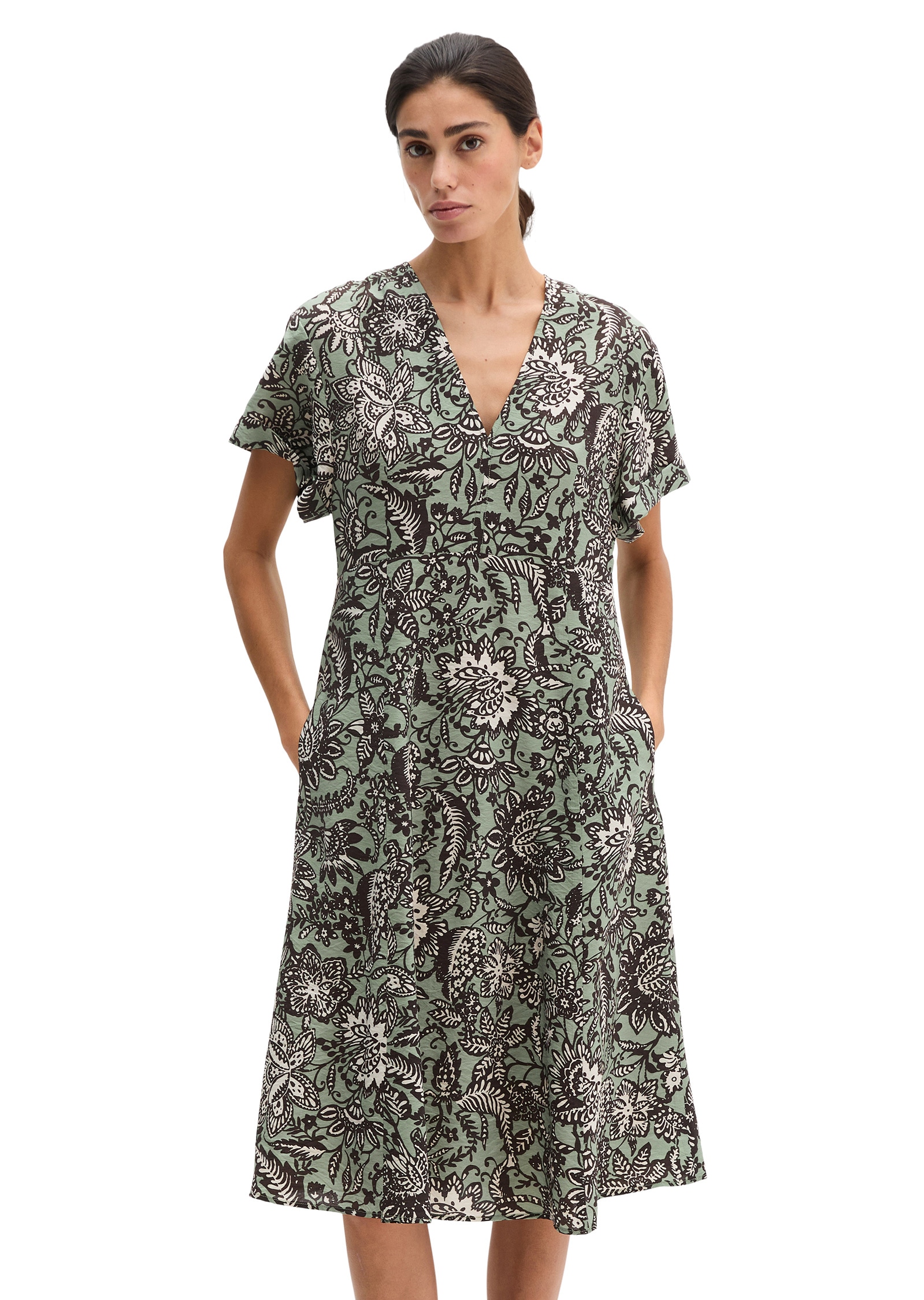 Marc OPolo Druckkleid "aus bedrucktem Viskose-Mix" günstig online kaufen