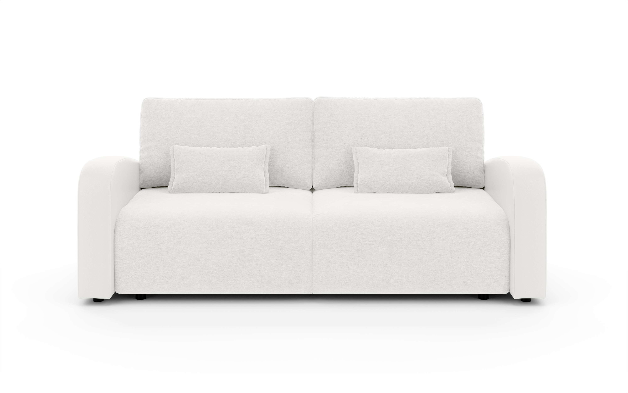 INOSIGN 3-Sitzer »JIGGS wahlweise Schlafsofa mit Bettkasten, Maße B/H/T: 228/96/110 cm«, Sofa mit Wellenunterfederung, enthält 2 Rückenkissen und 2 Zierkissen