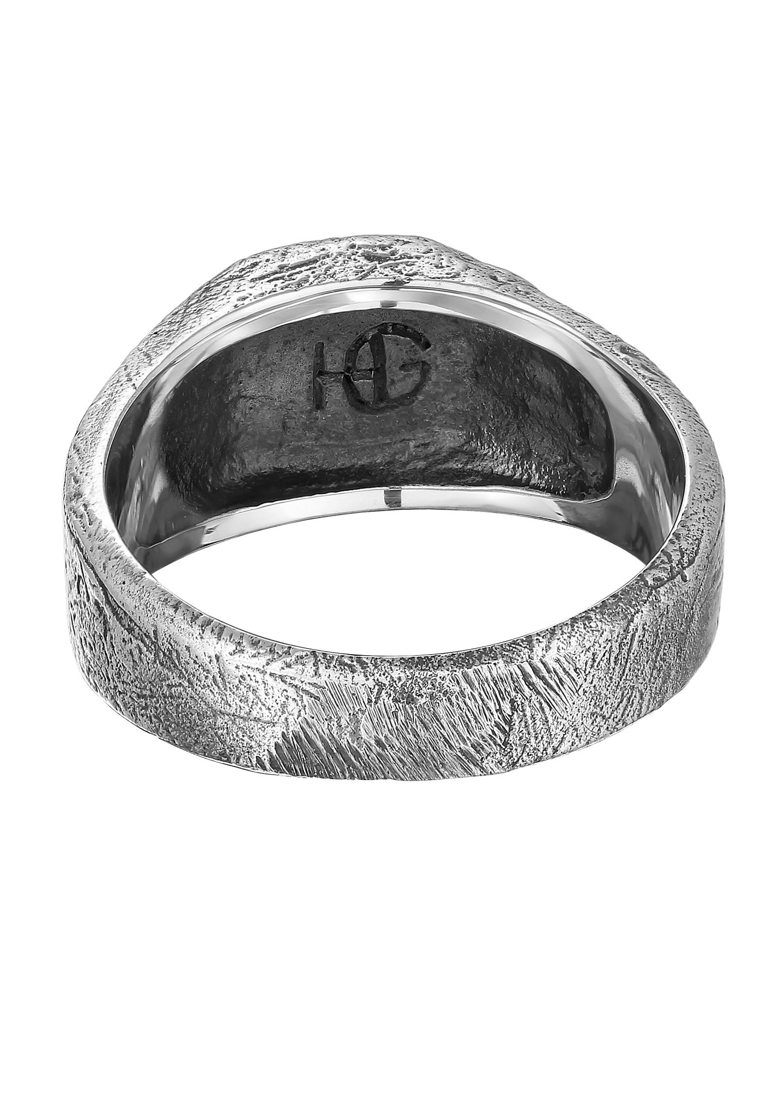 HAZE & GLORY Siegelring »Ring Siegelring - Strukturiert 925 Silber«
