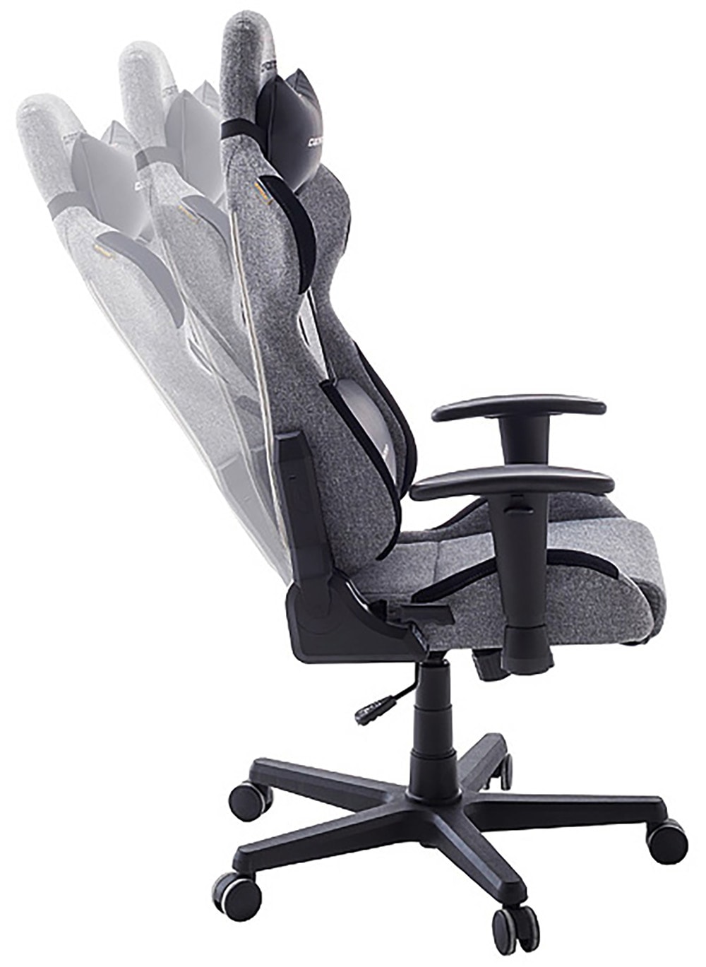 MCA furniture Gaming-Stuhl »DX Racer Formula Gamingchair«, (Set), 1 St., Stoff, Gaming,Racing,Design,Lordose,Kissen,Armlehne,drehbar,verstellbar