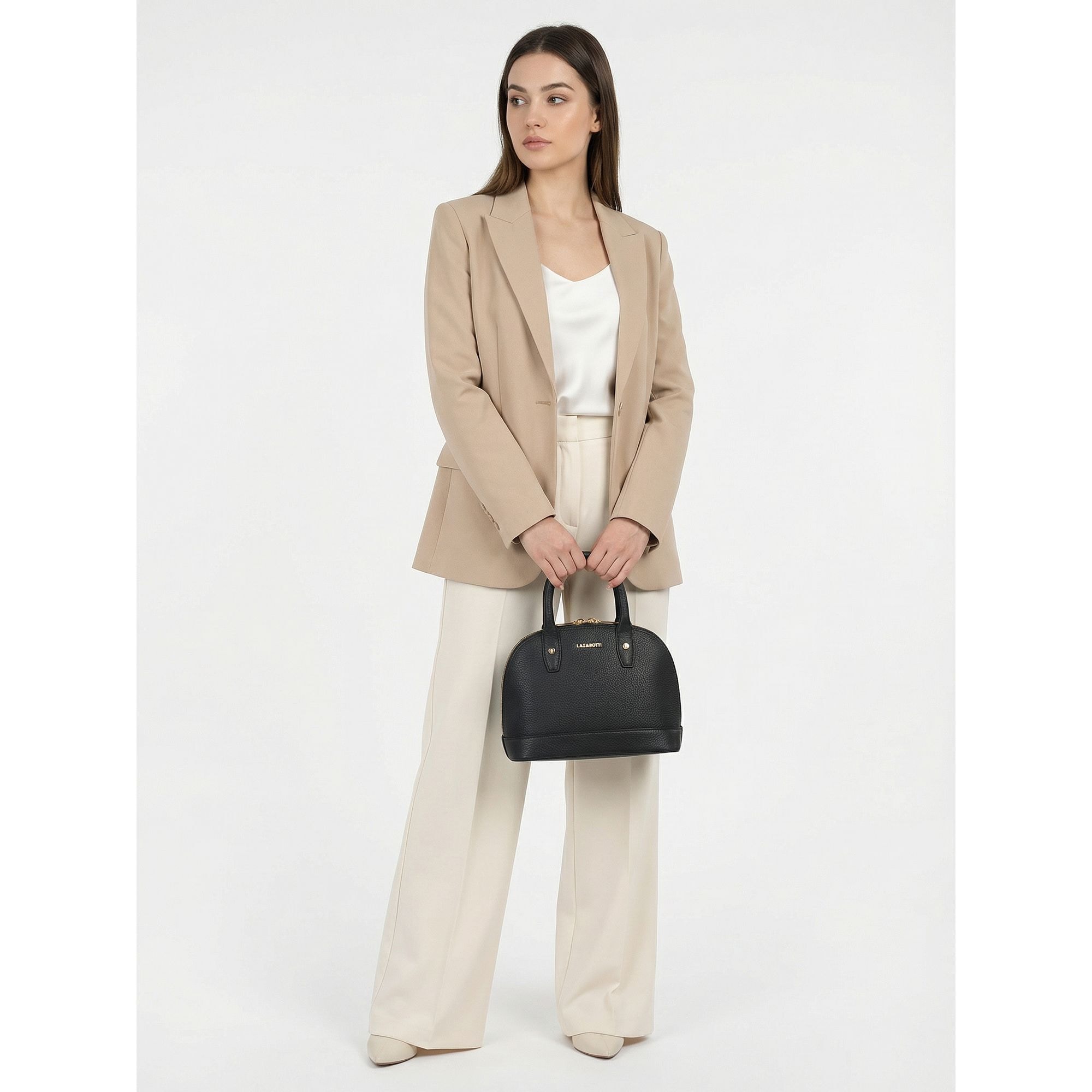 Lazarotti Henkeltasche »Bologna Leather Handtasche Crossbody Leder 24 cm«