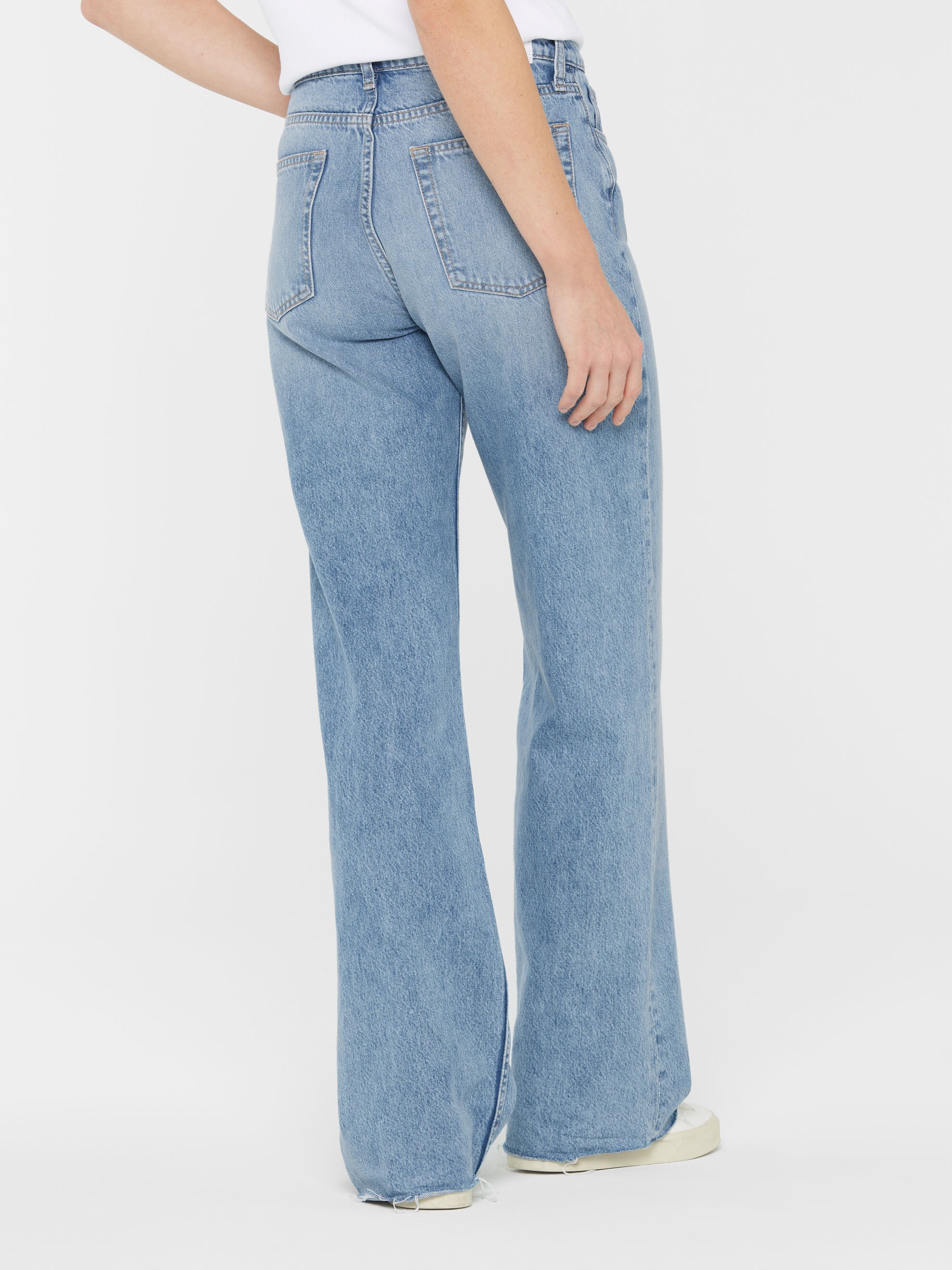 SENSES.THE LABEL Weite Jeans mit hoher Leibhöhe