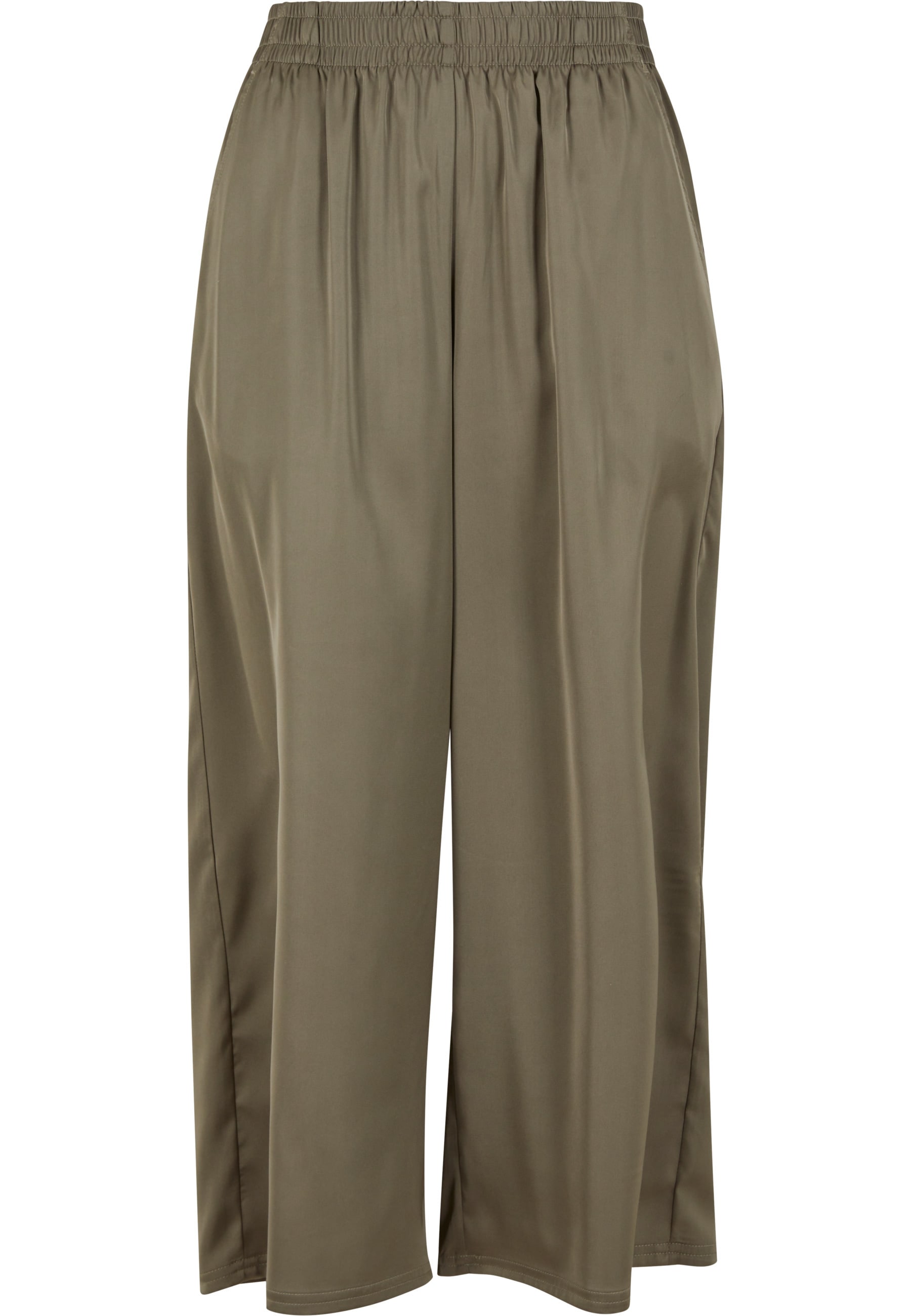 URBAN CLASSICS Stoffhose "Urban Classics Ladies Satin Wide Leg Culotte" günstig online kaufen