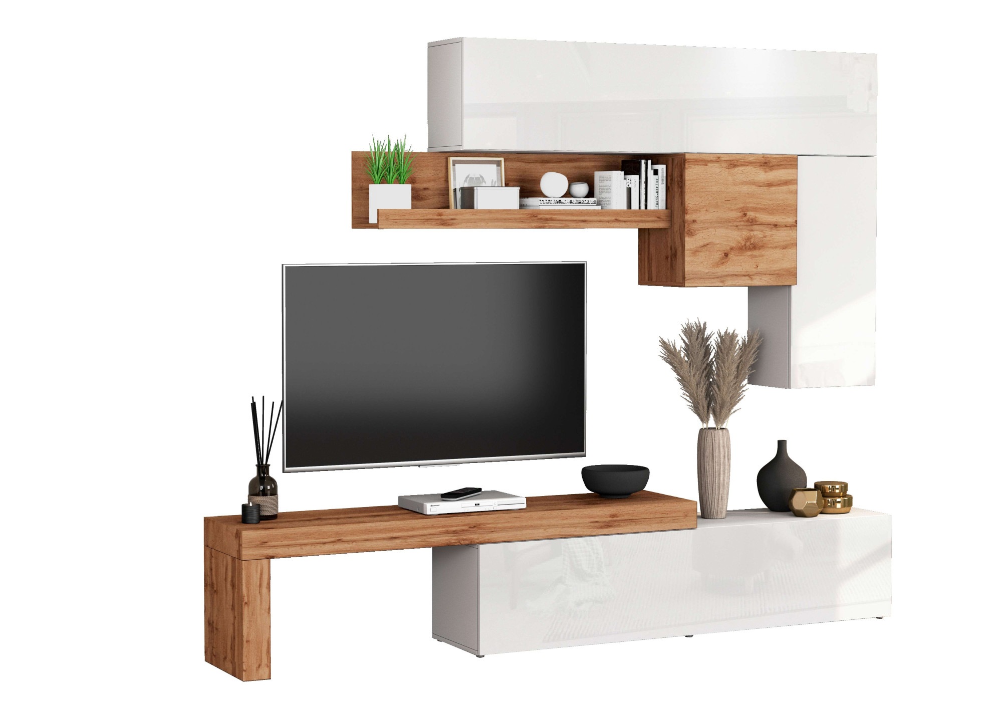 INOSIGN Wohnwand "Chronos Wohnwand, Medienwand, 5-er set", (Set, 5 St.), ca günstig online kaufen