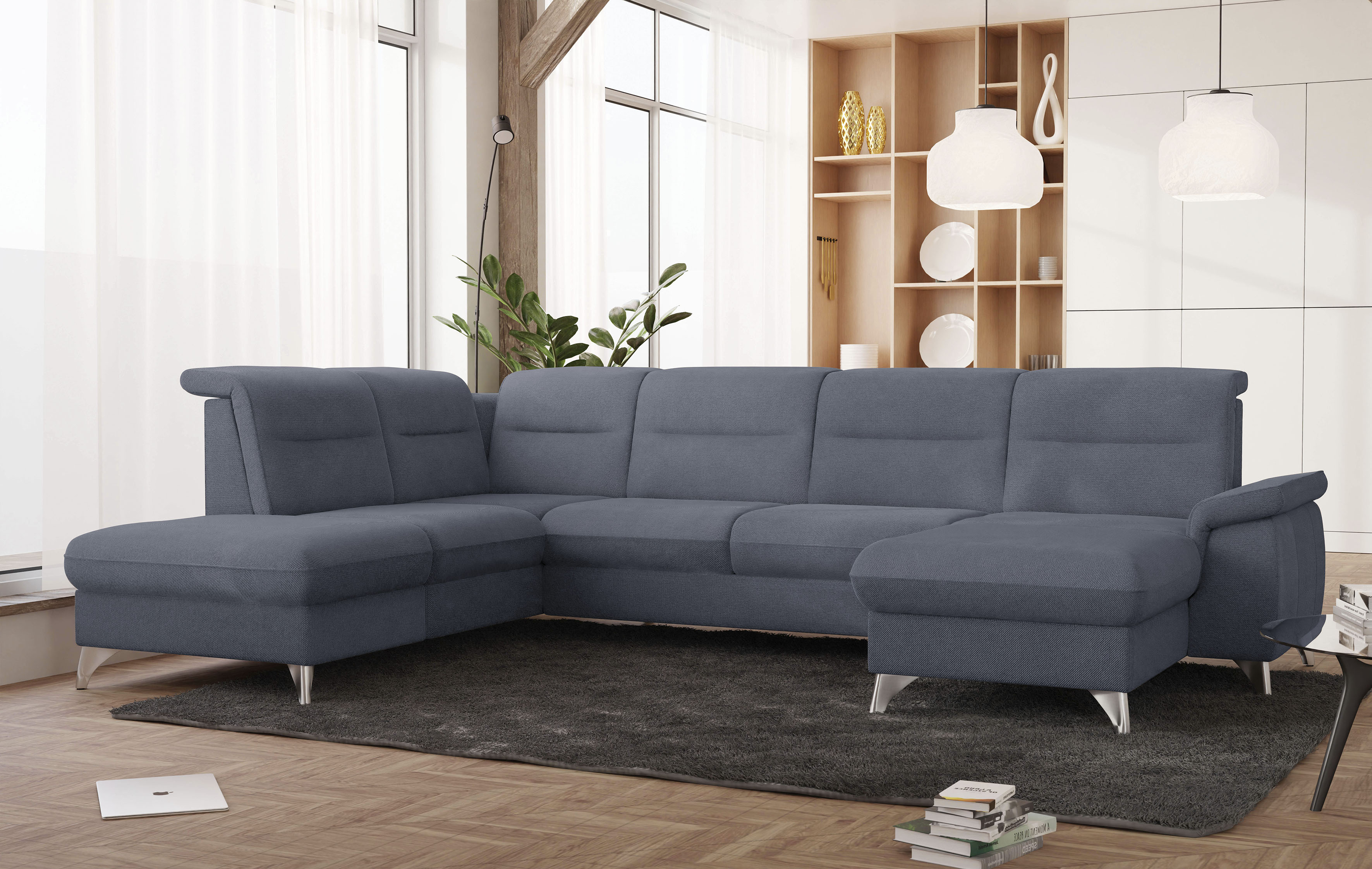 sit&more Wohnlandschaft "Astoria U-Form" wahlweise mit motorischer Relaxfunktion