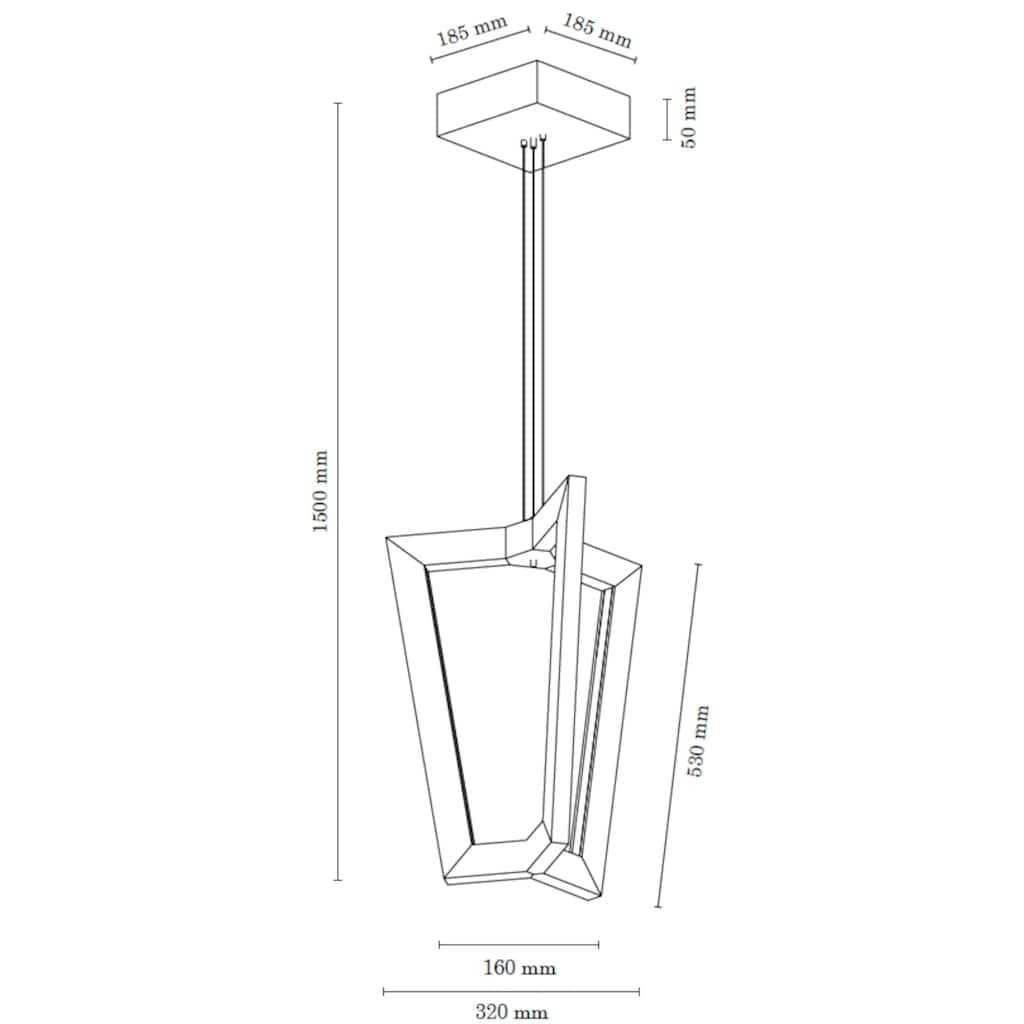 SPOT Light LED Pendelleuchte »LEIF«, 3 flammig-flammig