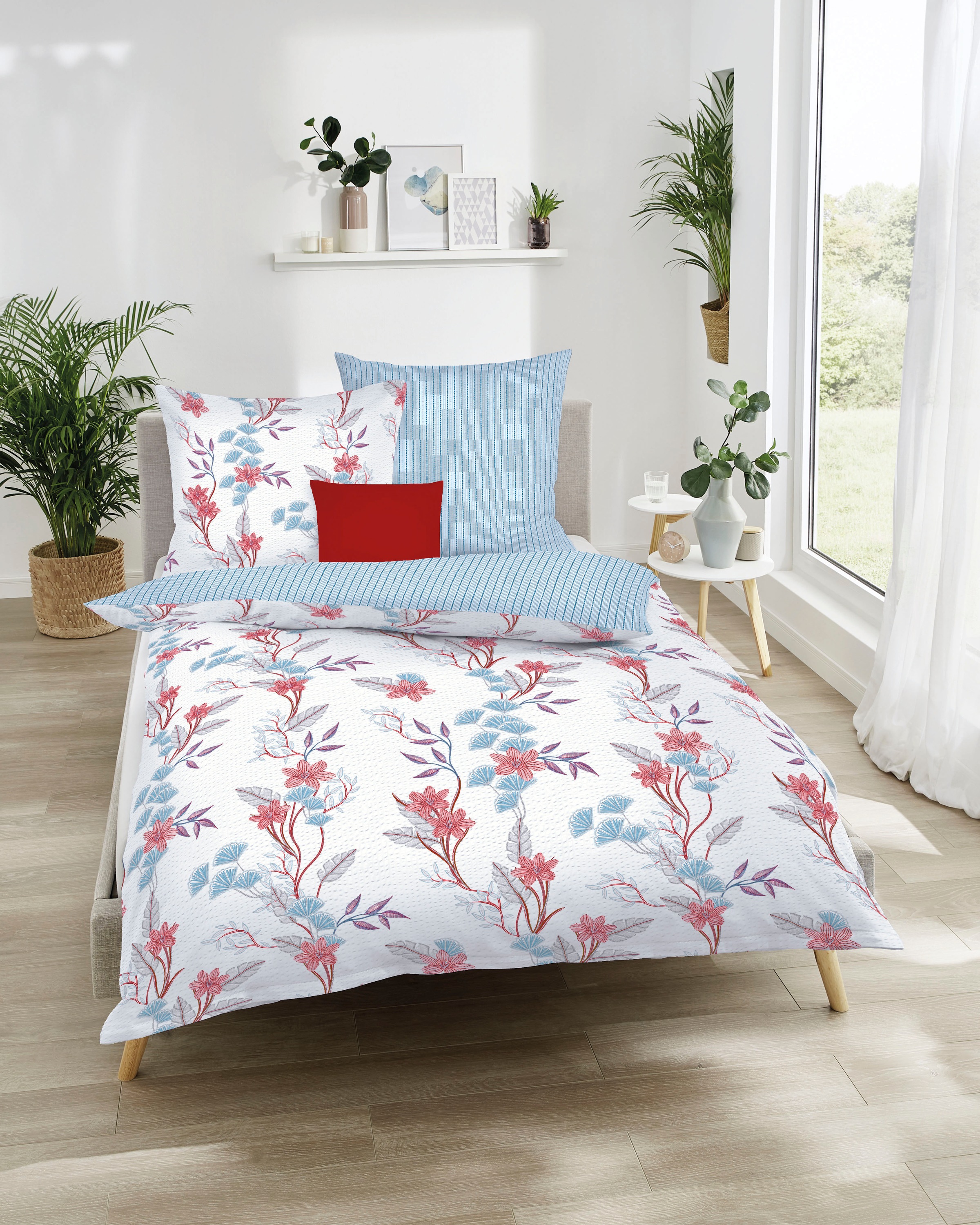 Kaeppel Wendebettwäsche "Sadira" 2 Stk. tlg. Mit Blumenmuster günstig online kaufen