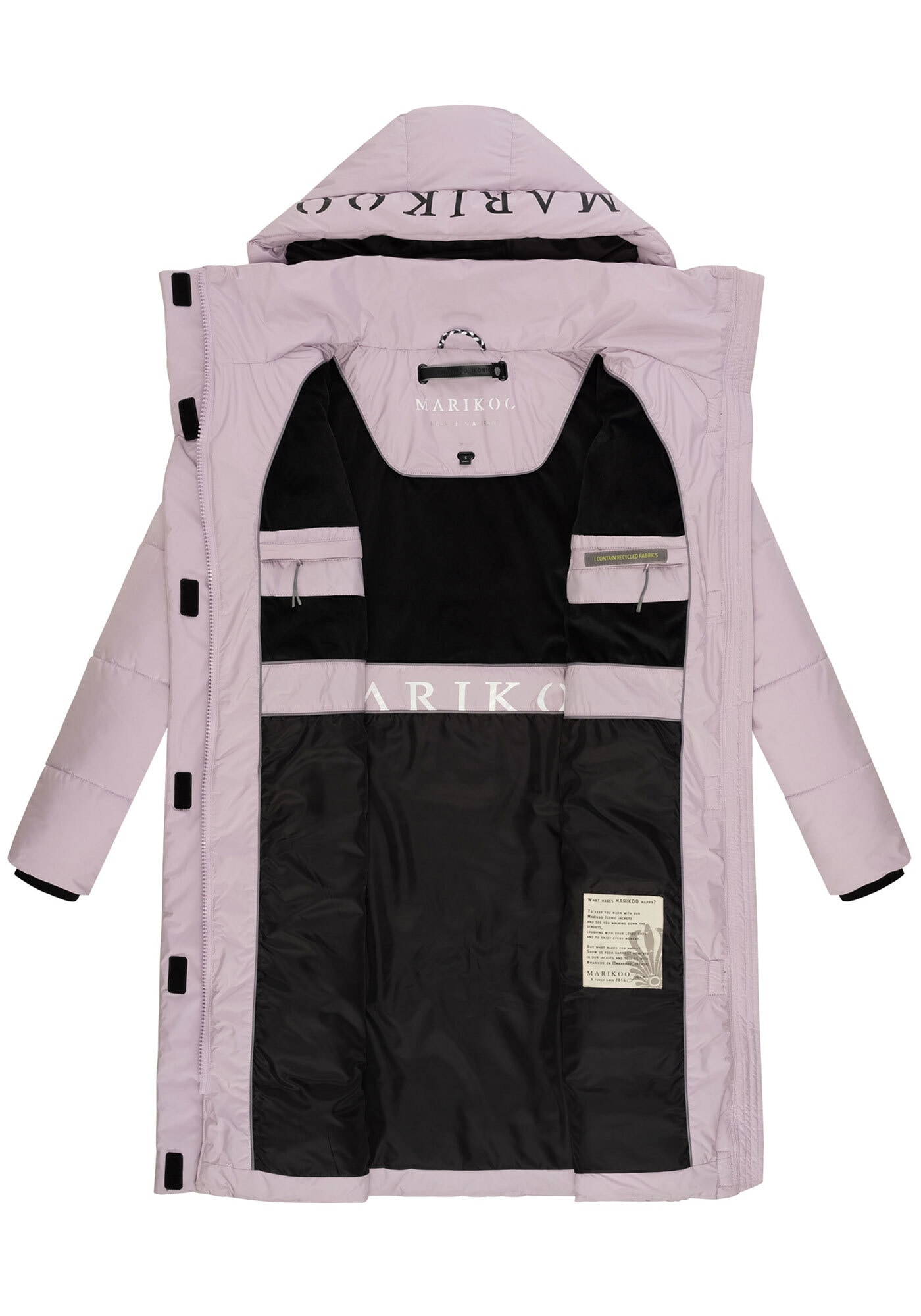 Marikoo Winterjacke »LARYAA XVI«, mit abnehmbarer Kapuze