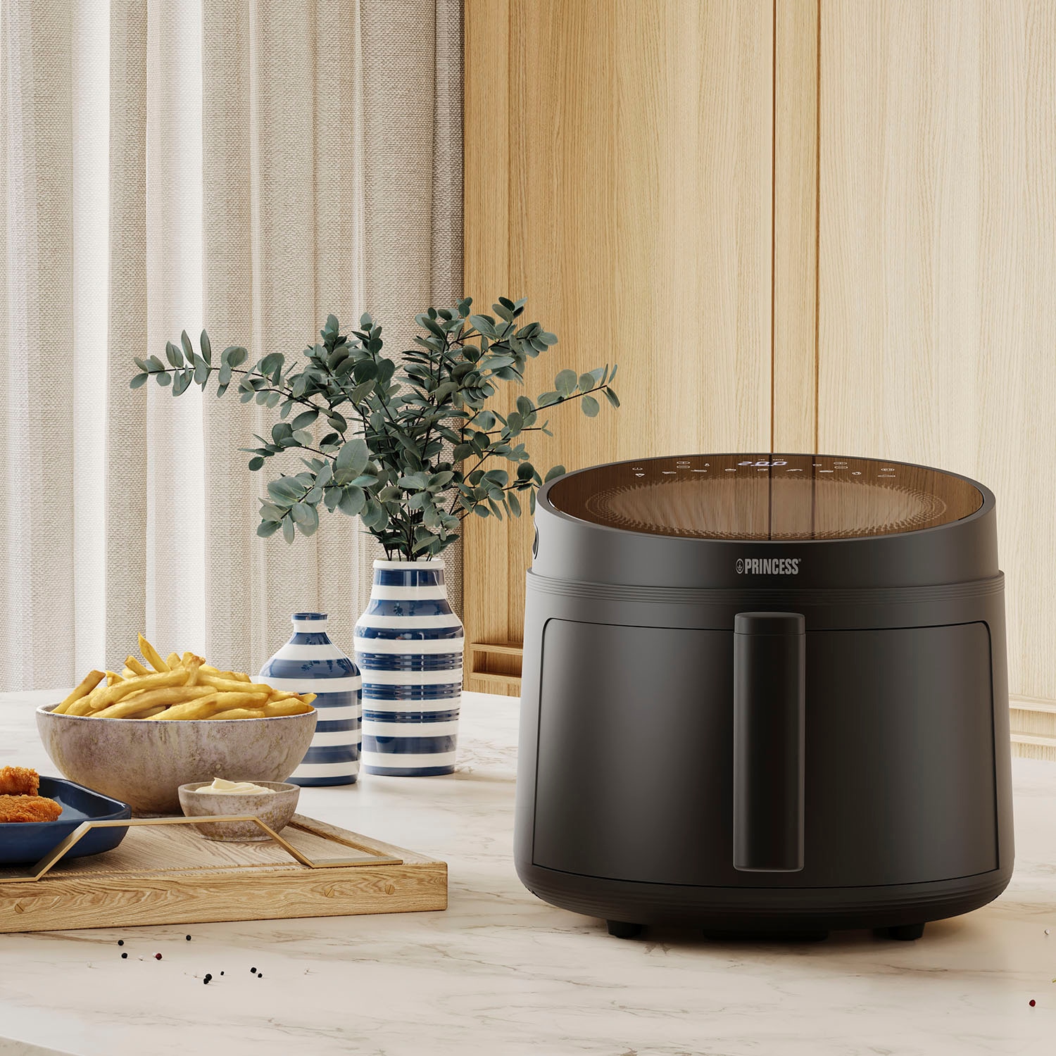 PRINCESS Heißluftfritteuse »182270 Cyclone Vision Airfryer«, 1500 W, Fassungsvermögen 5 l