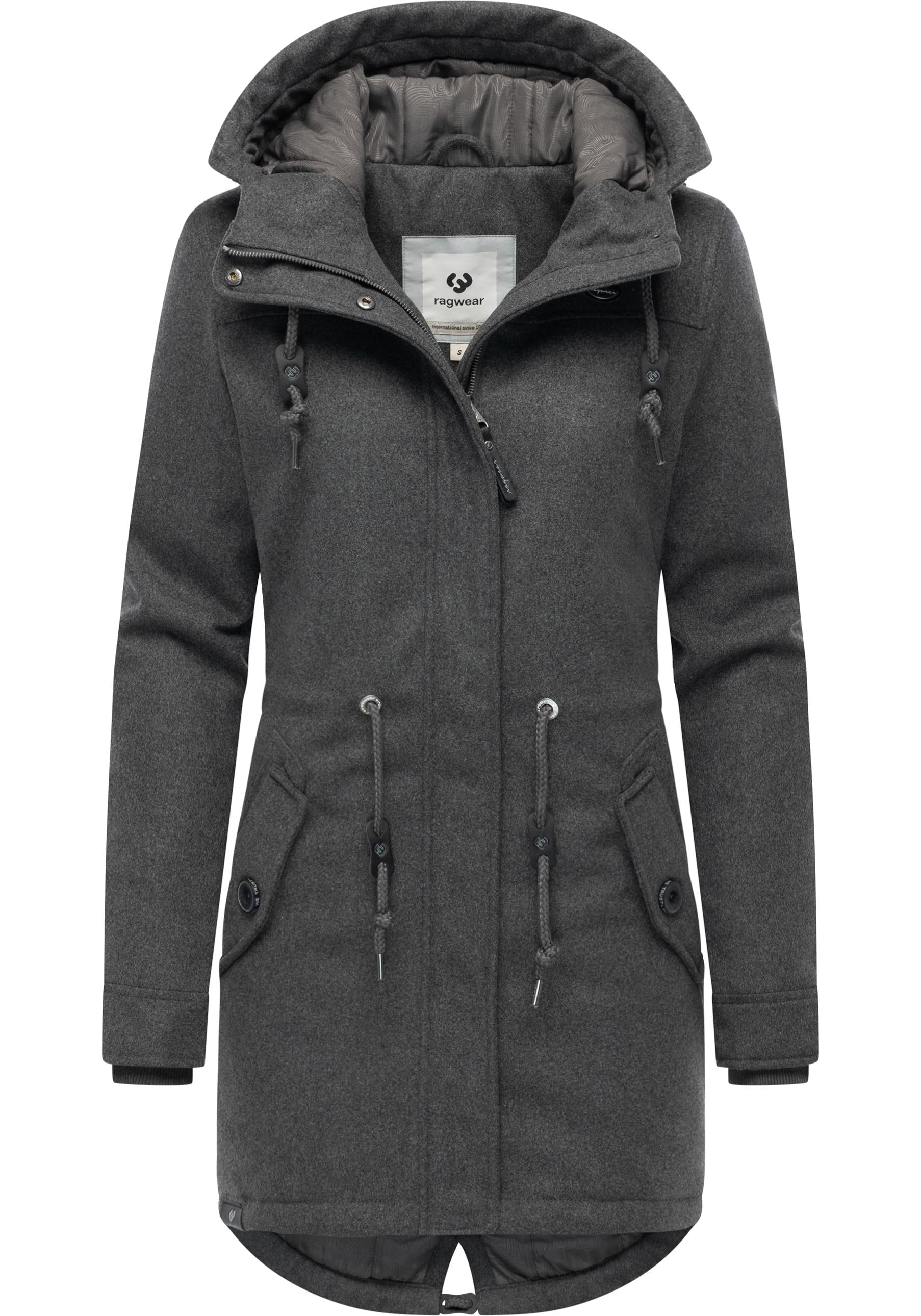 Ragwear Wintermantel »Ellba Coat A YOUMODO« Warmer Damen Winterparka mit großer Kapuze